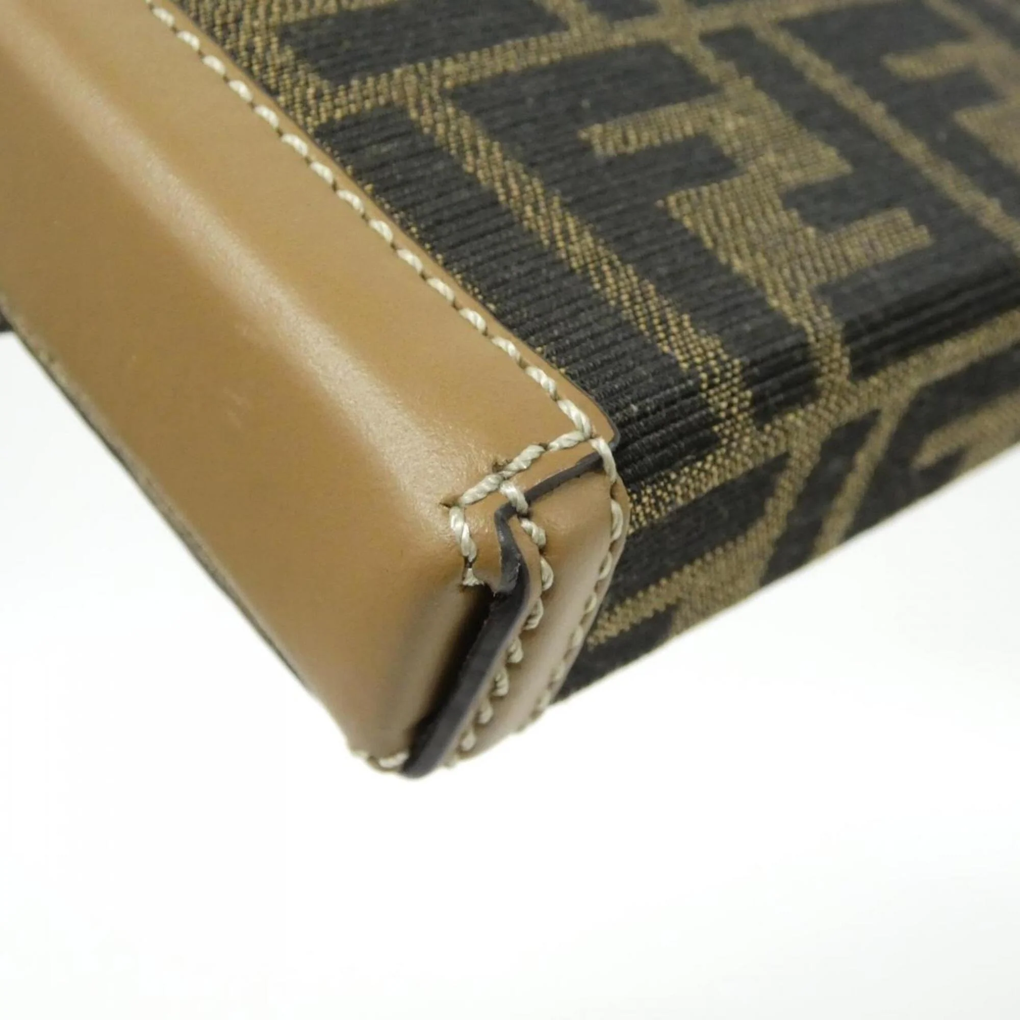 Baguette Soft Trunk Bag Zucca Canvas and Leather - Image 3