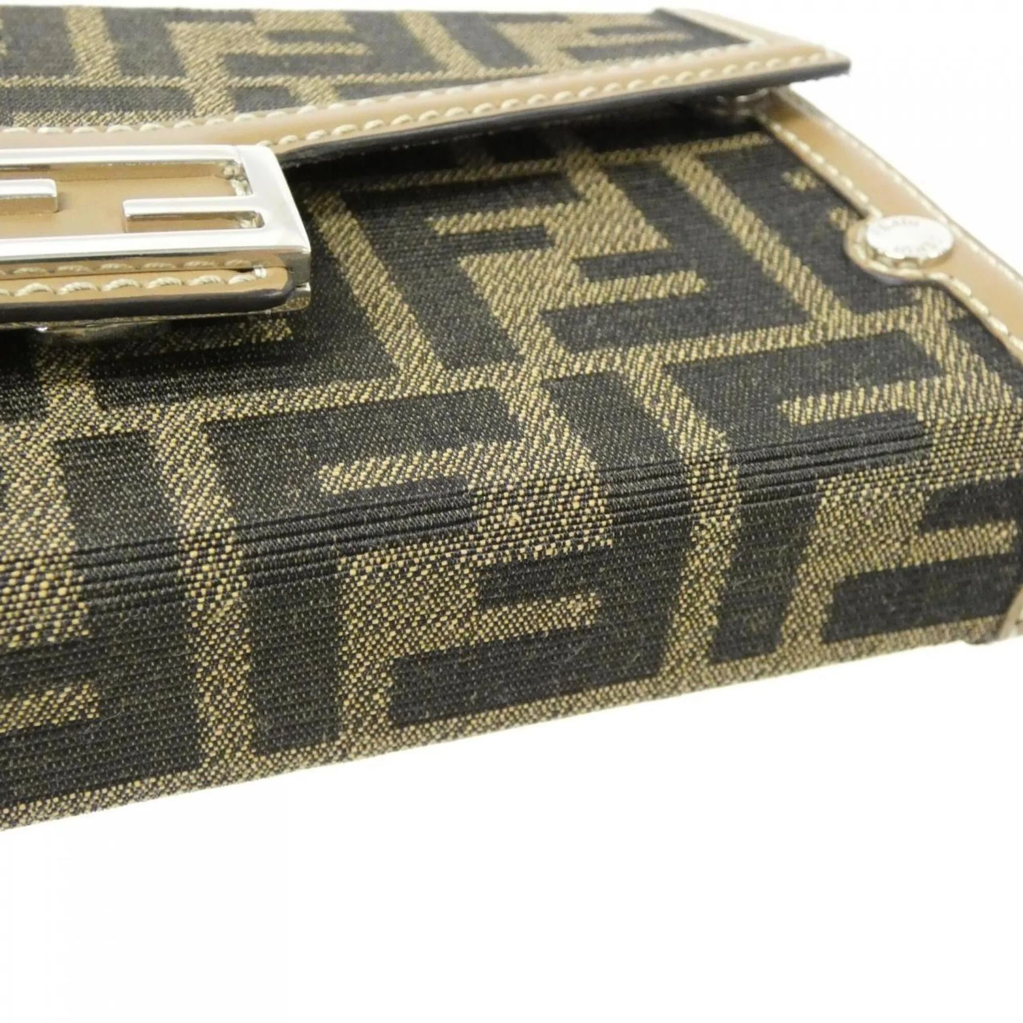 Baguette Soft Trunk Bag Zucca Canvas and Leather - Image 4