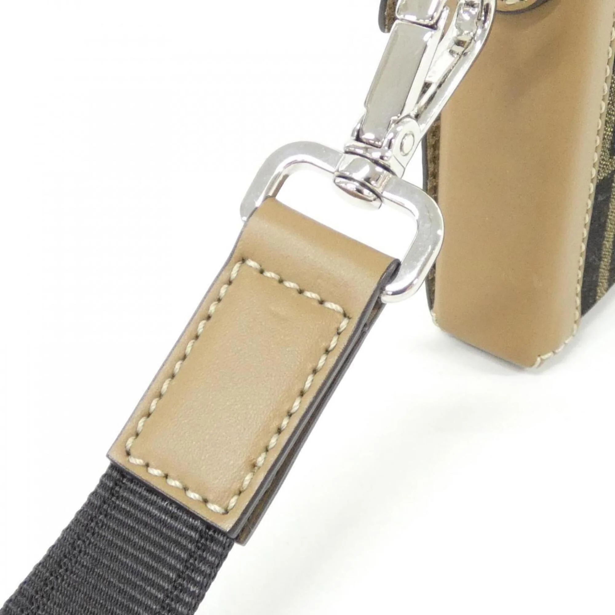 Baguette Soft Trunk Bag Zucca Canvas and Leather - Image 7