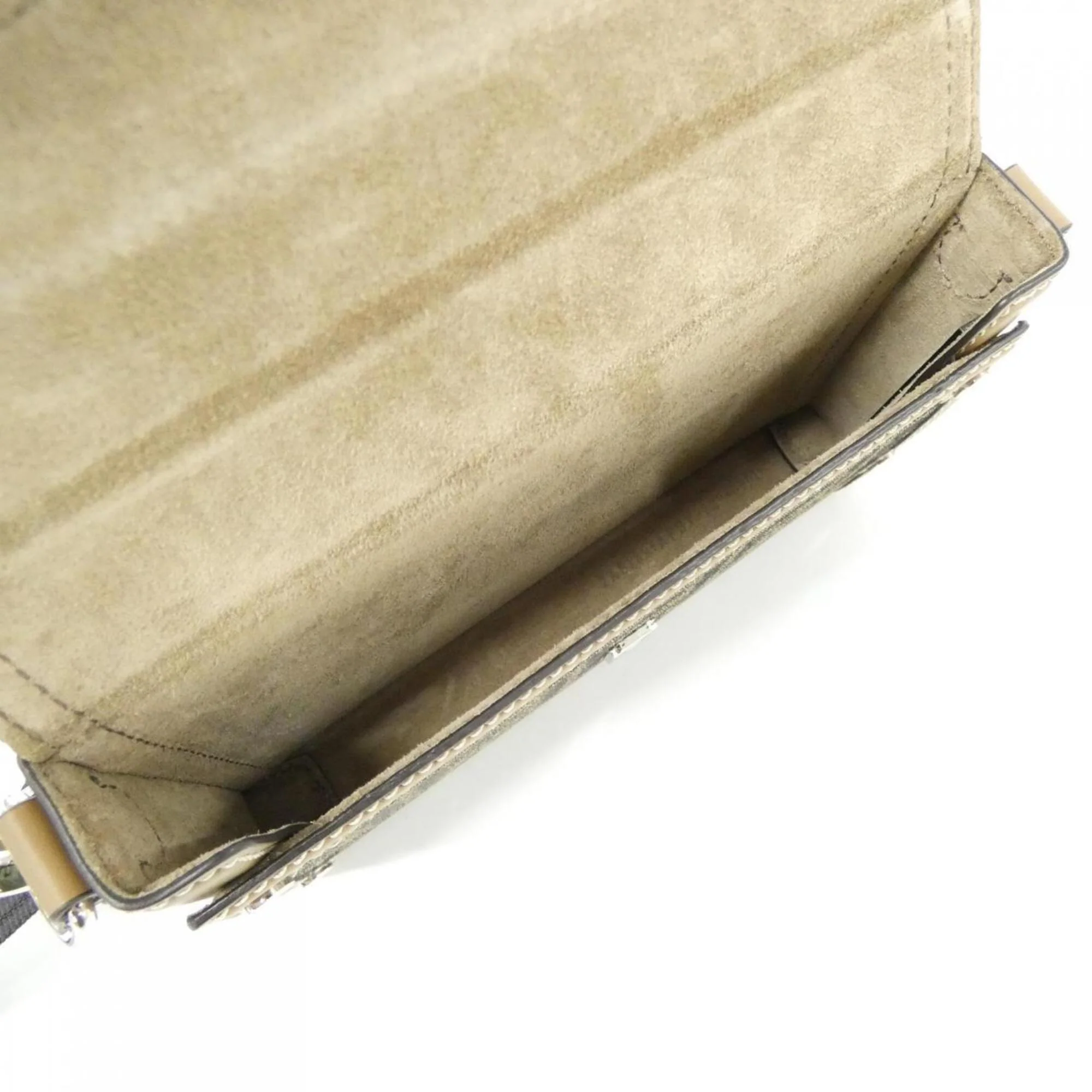 Baguette Soft Trunk Bag Zucca Canvas and Leather - Image 9