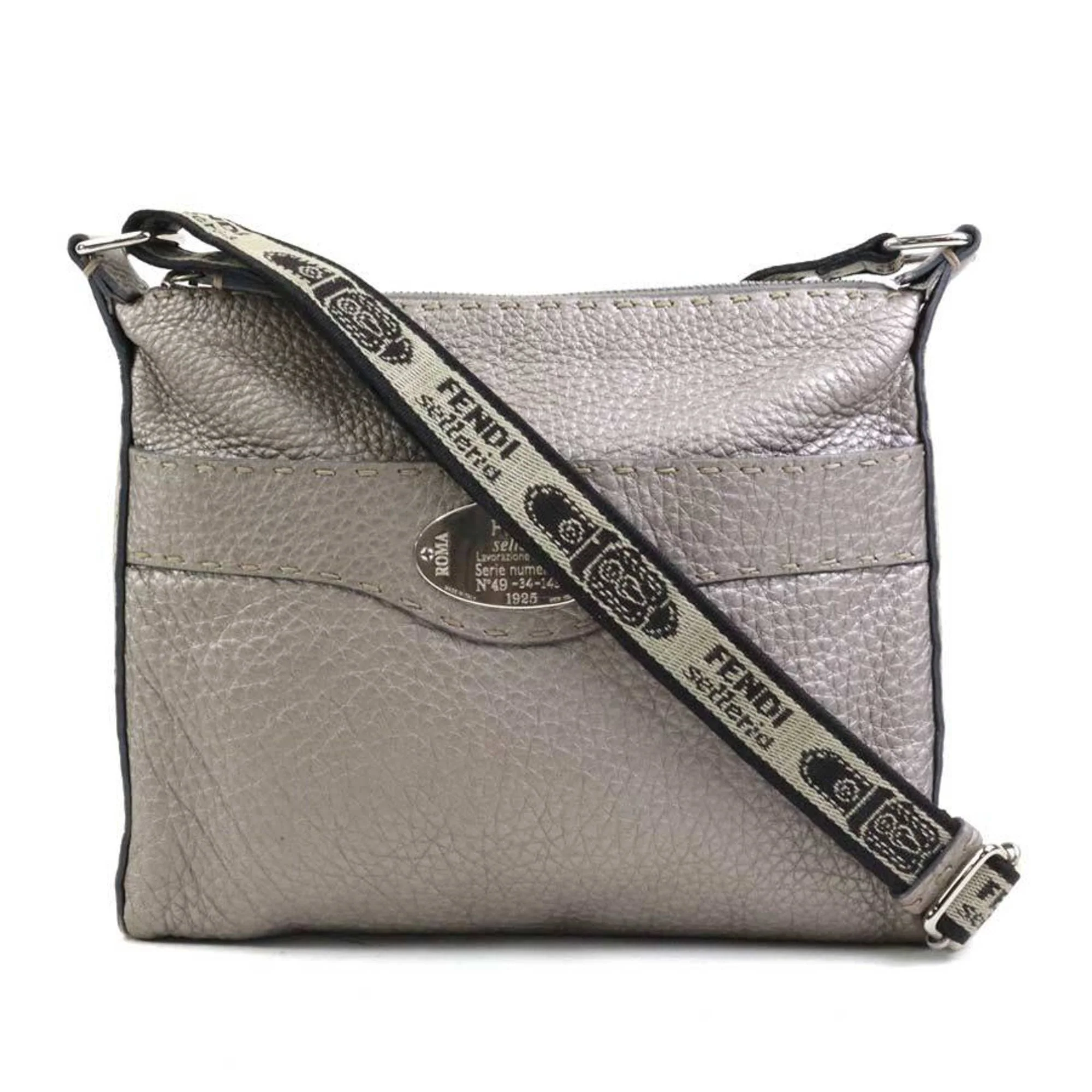 Vintage Selleria Zip Messenger Bag Leather Small