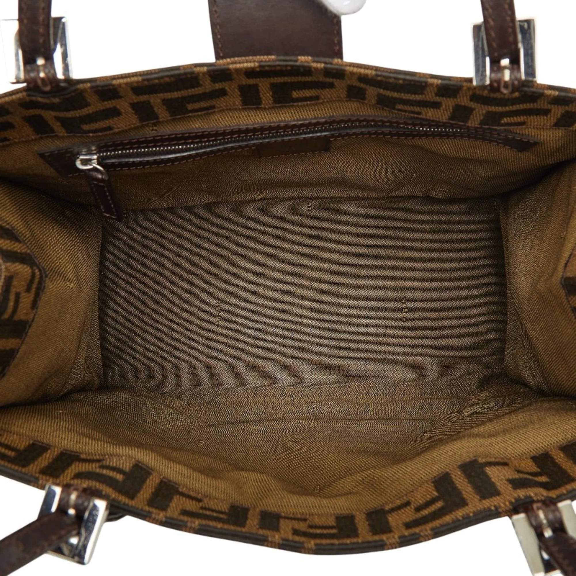 Vintage Shoulder Bag Zucca Canvas Medium - Image 8