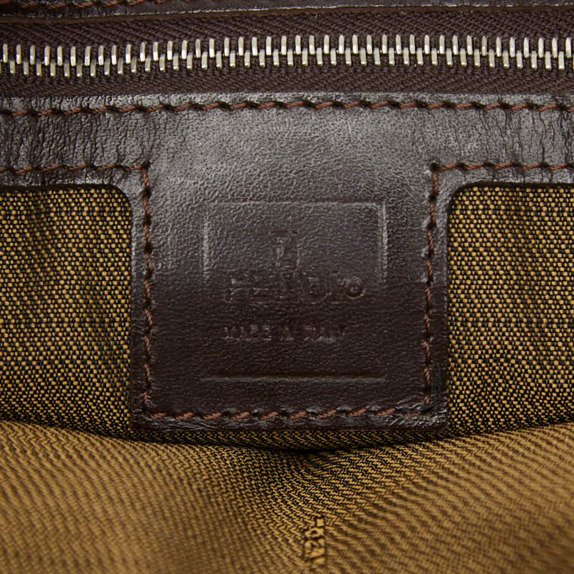 Vintage Shoulder Bag Zucca Canvas Medium - Image 9