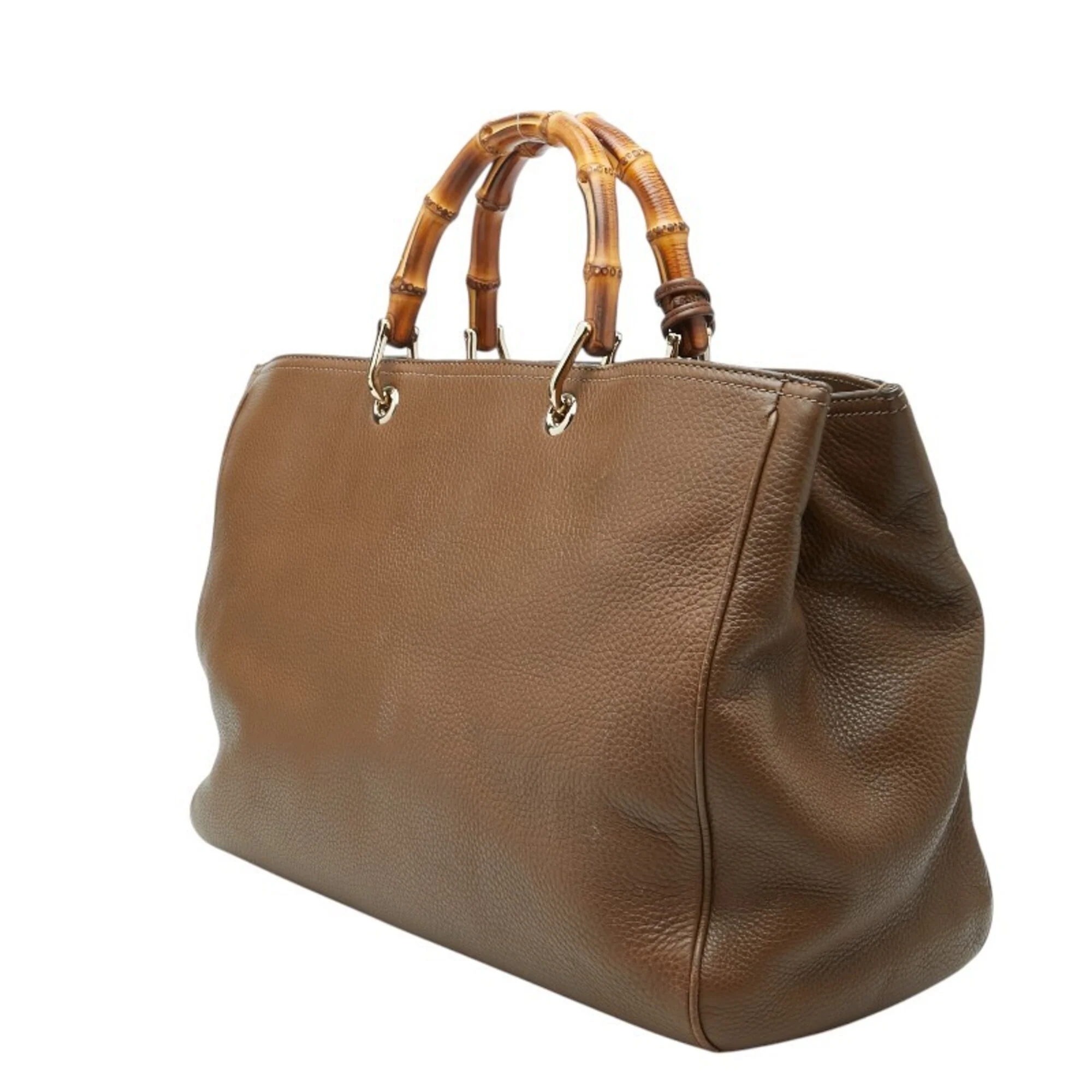 Bamboo Shopper Tote Leather Large - Image 2