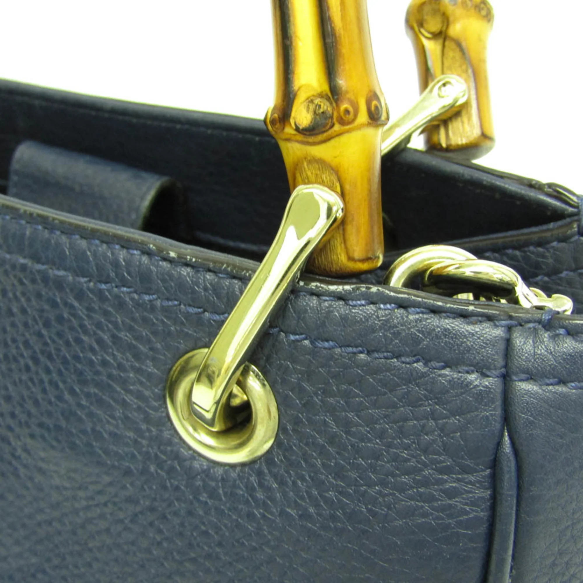 Bamboo Shopper Tote Leather Small - Image 8