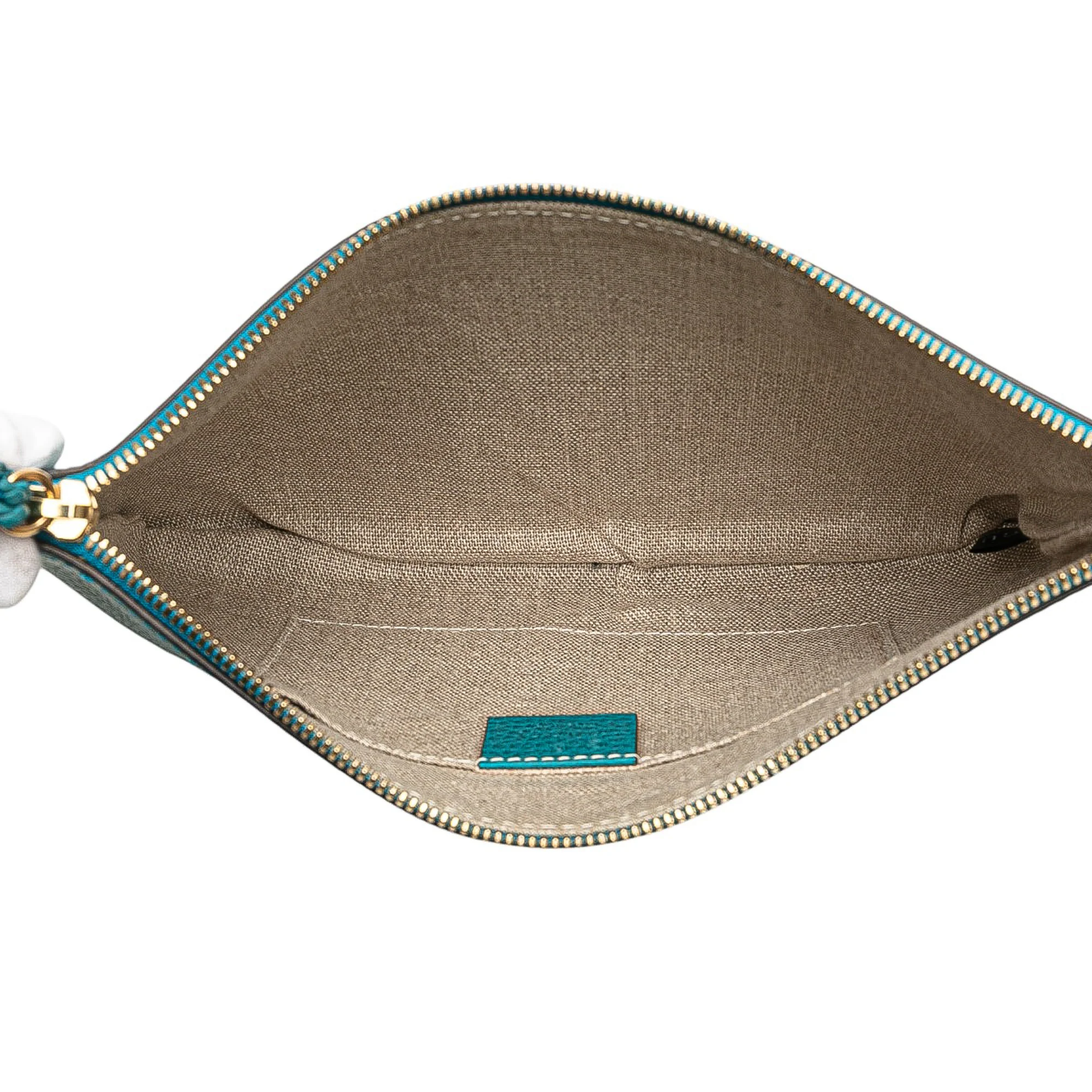 Bamboo Zip Pouch Leather Large - Image 4