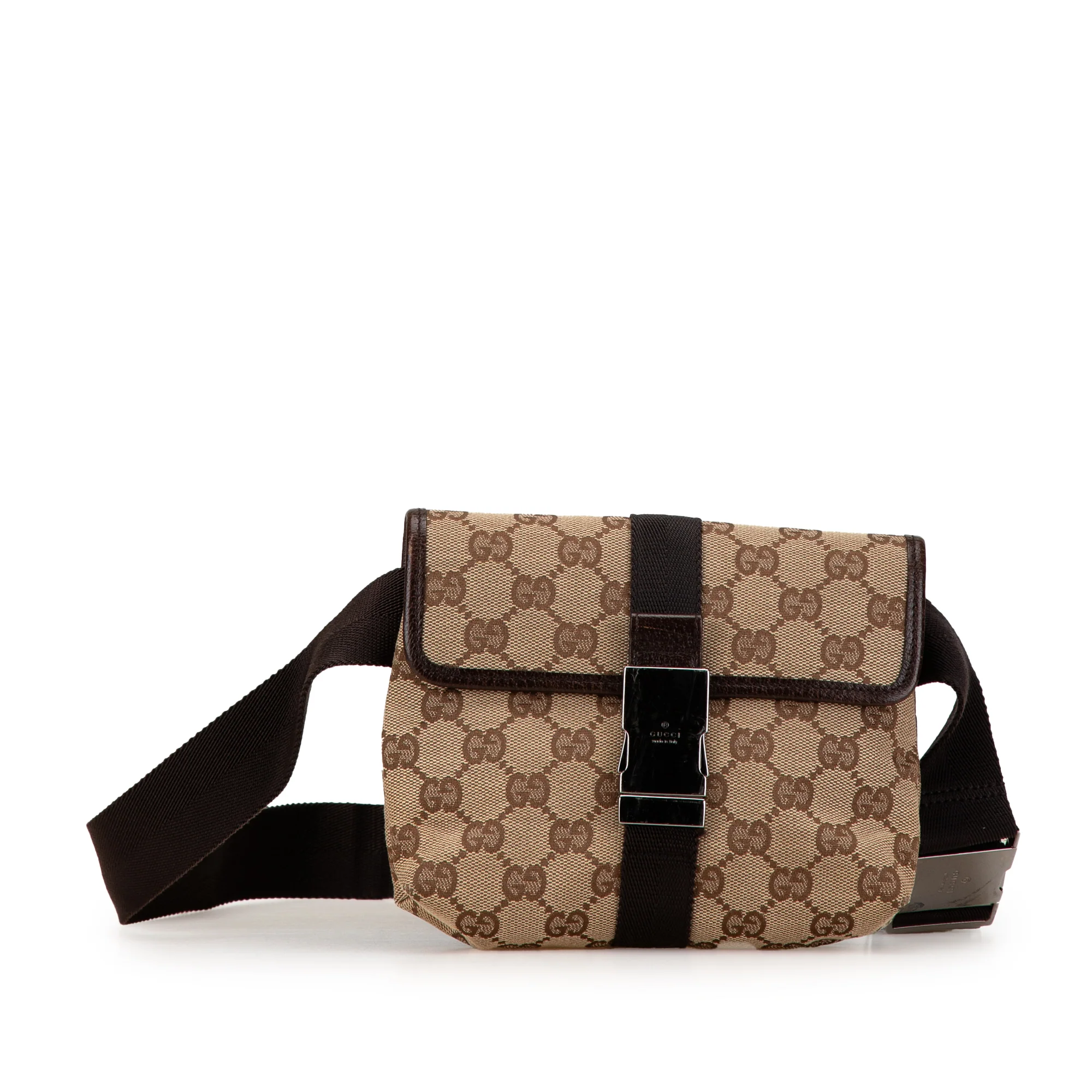 Buckle Waist Bag GG Canvas Small