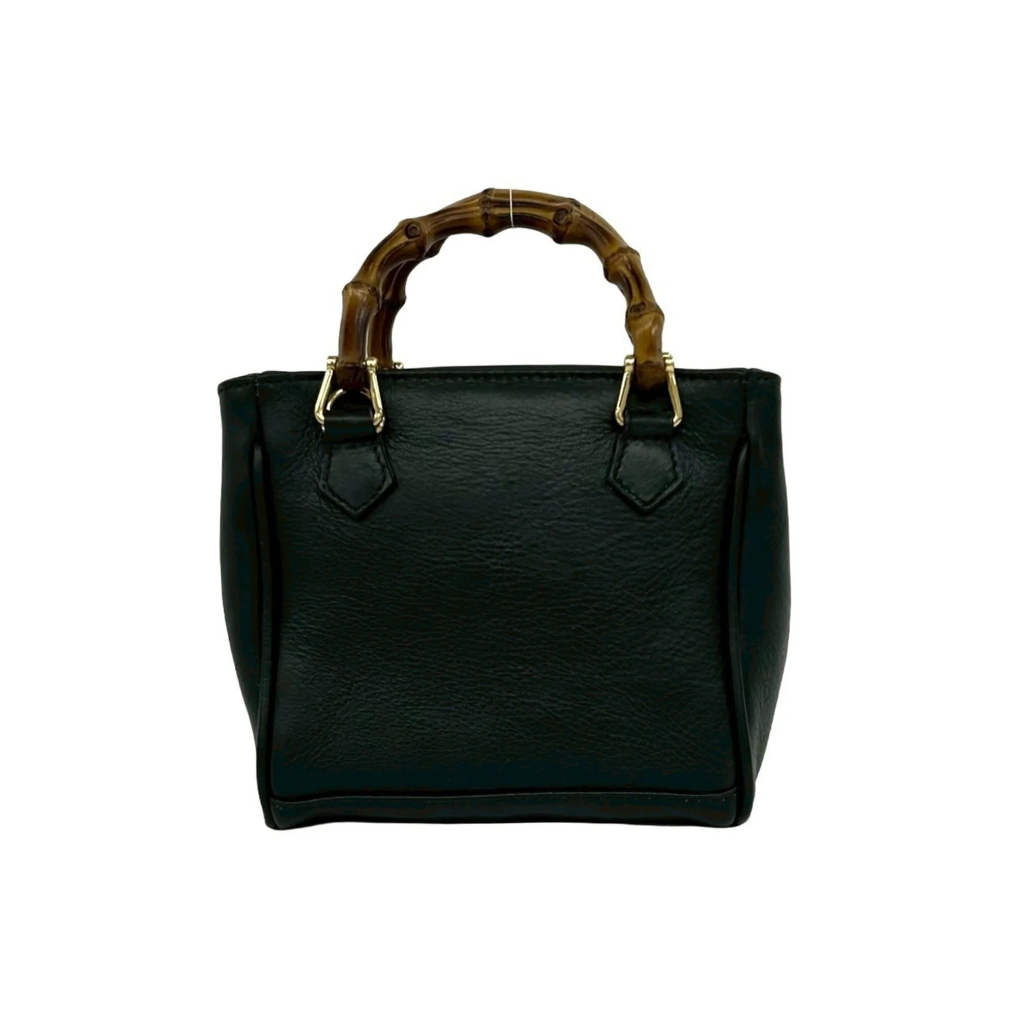 Diana NM Bamboo Handle Tote Leather Mini - Image 3