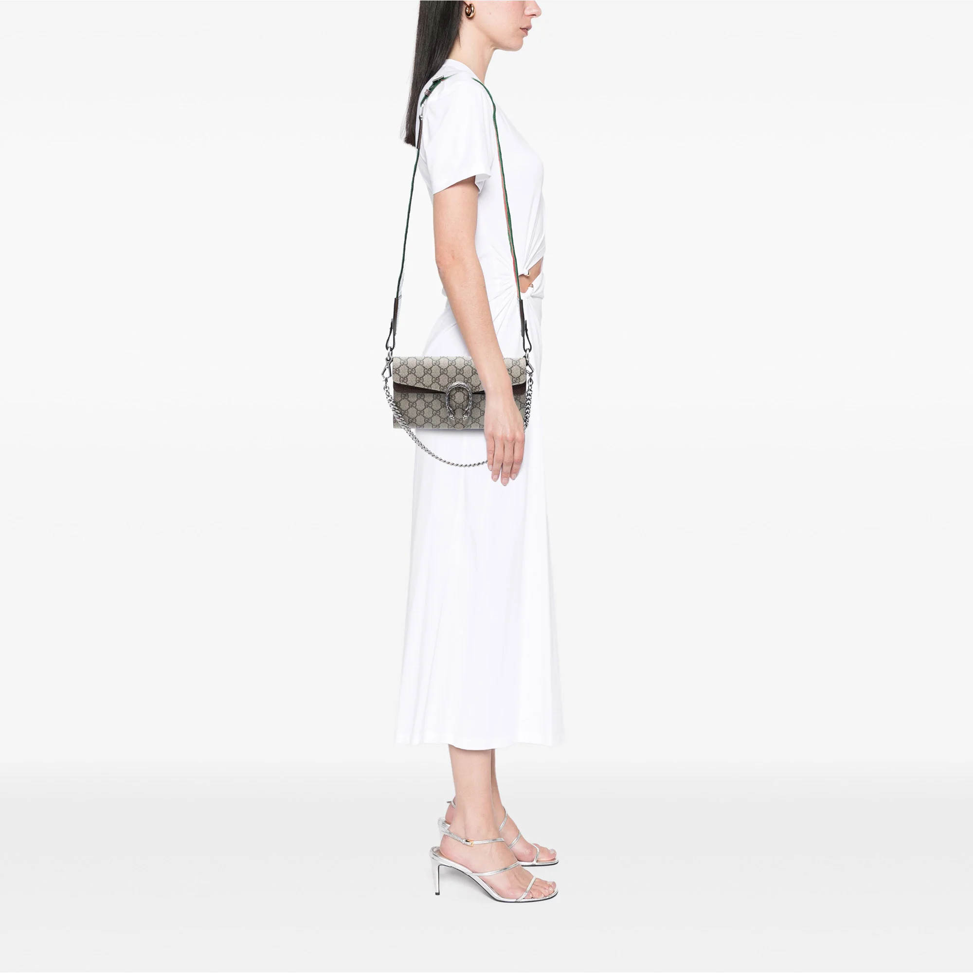 Dionysus East-West Flap Bag GG Coated Canvas Small - Image 7