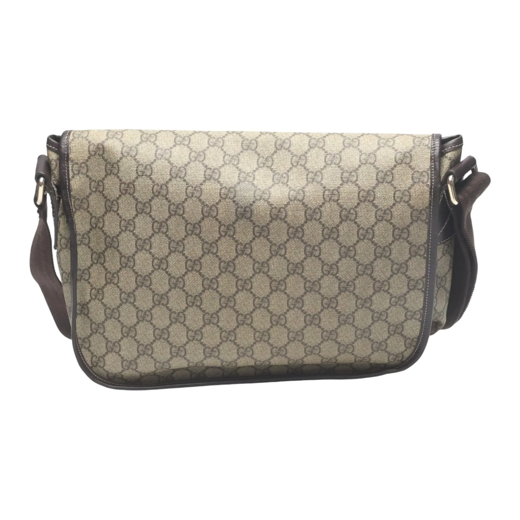 Double Buckle Messenger Bag GG Coated Canvas Medium - Image 2