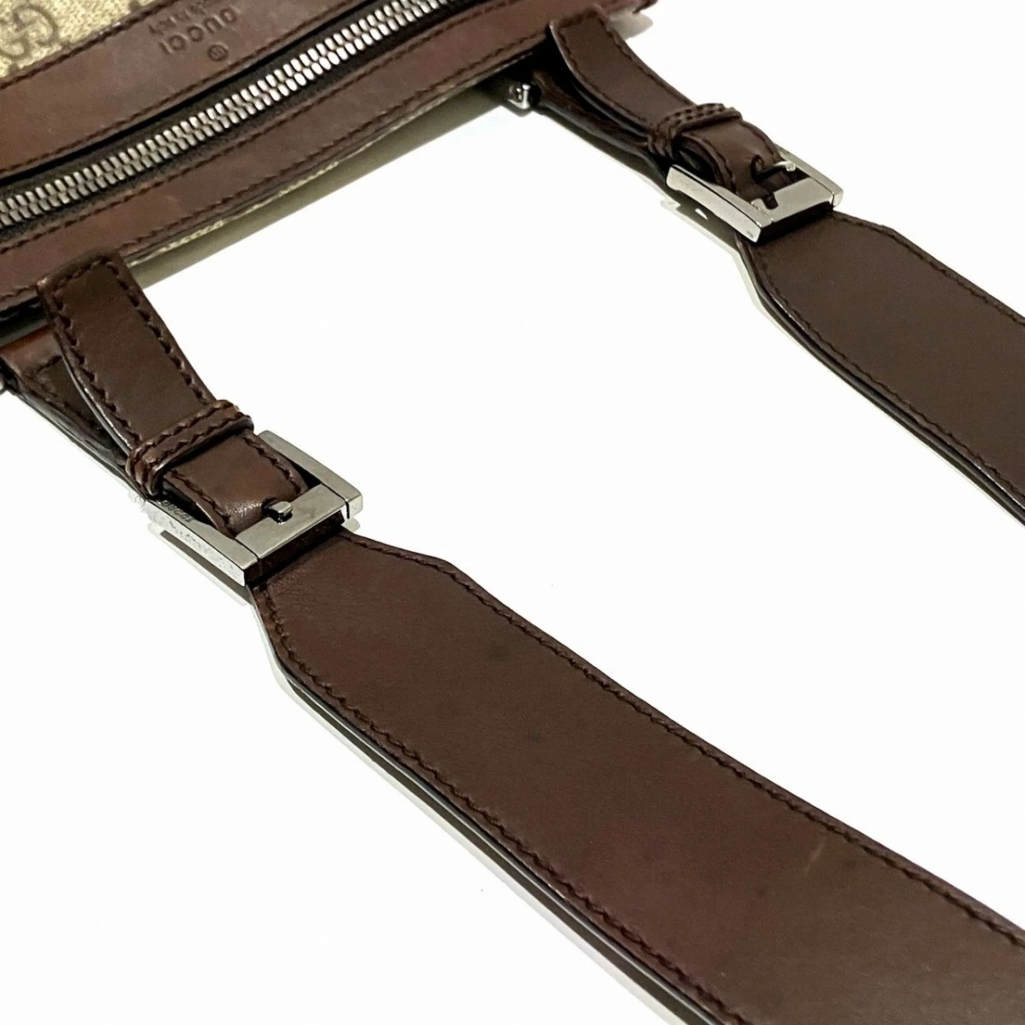 Flat Messenger Bag GG Coated Canvas Small - Image 8