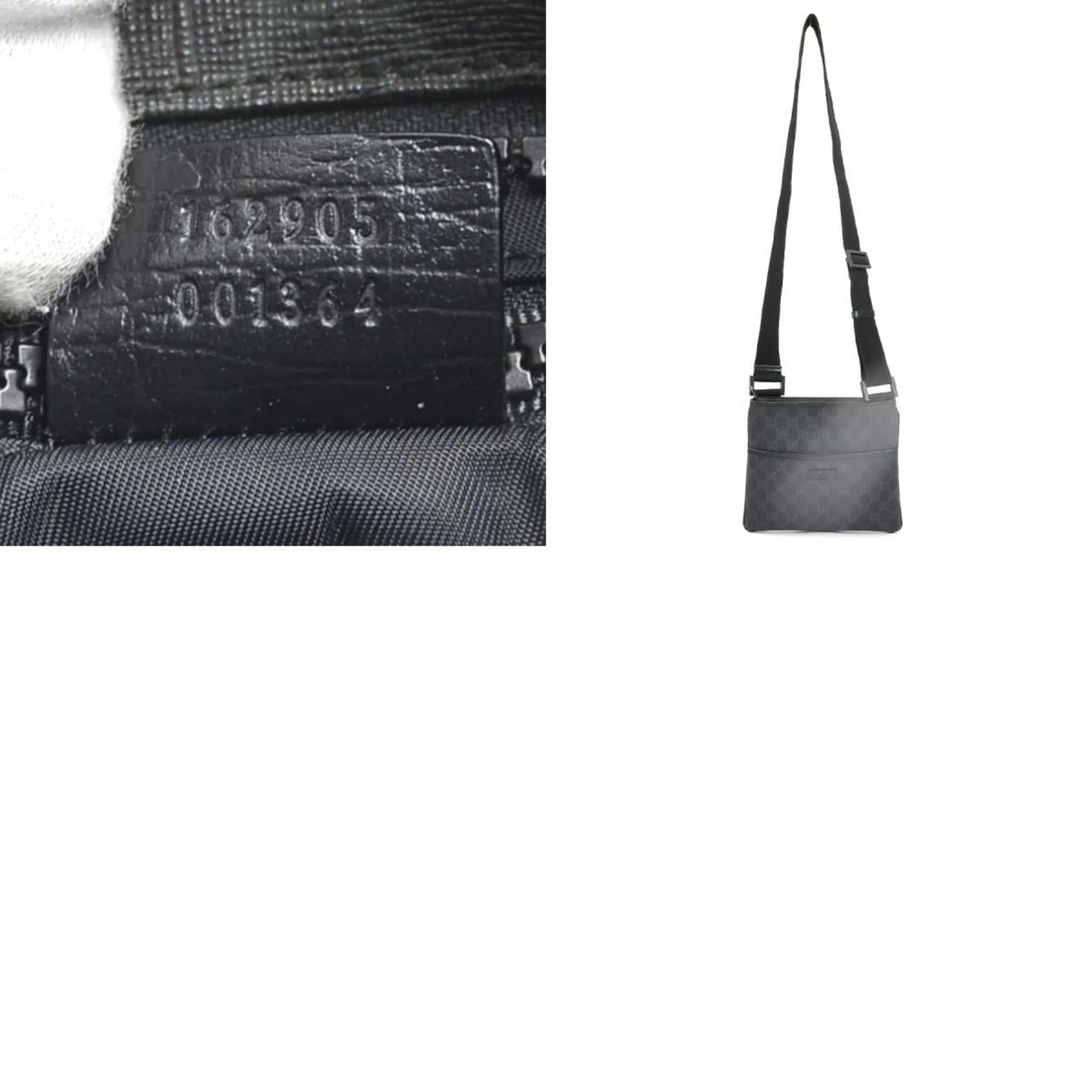 Flat Messenger Bag GG Coated Canvas Small - Image 5