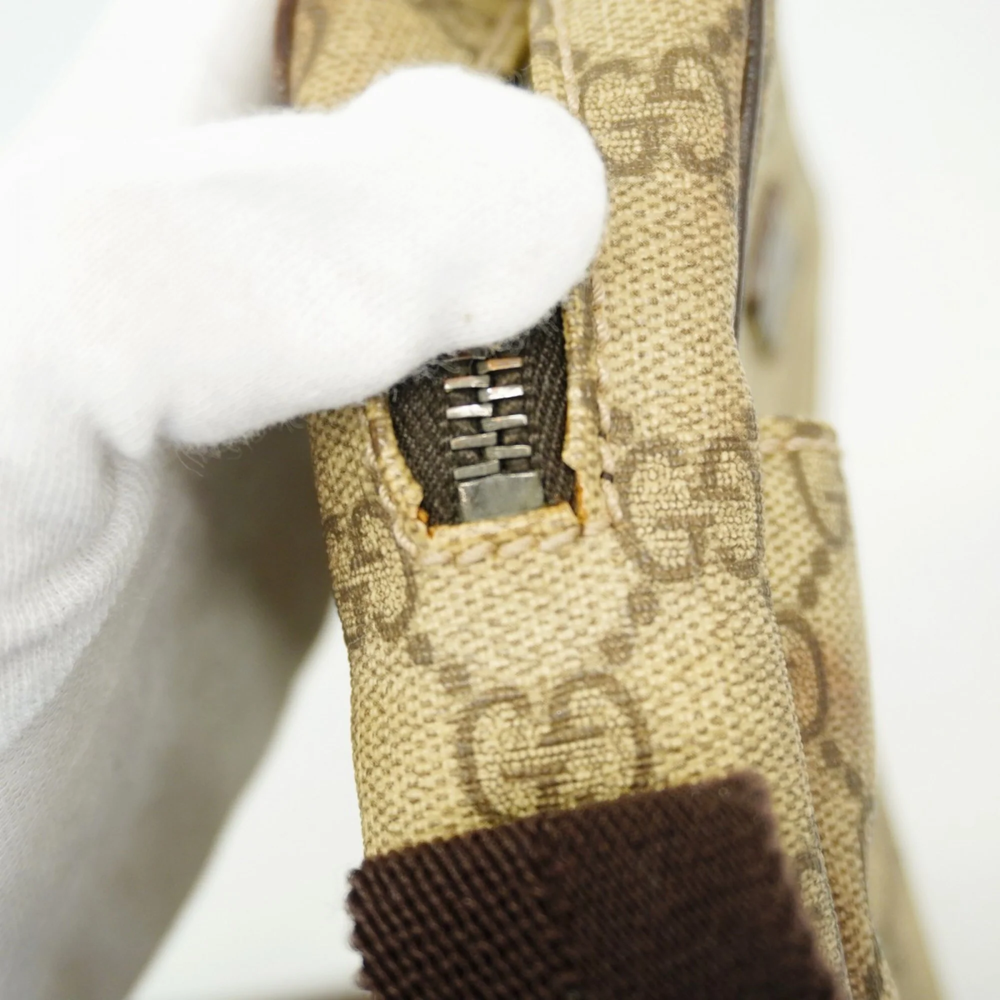 Front Pocket Messenger GG Coated Canvas Small - Image 7