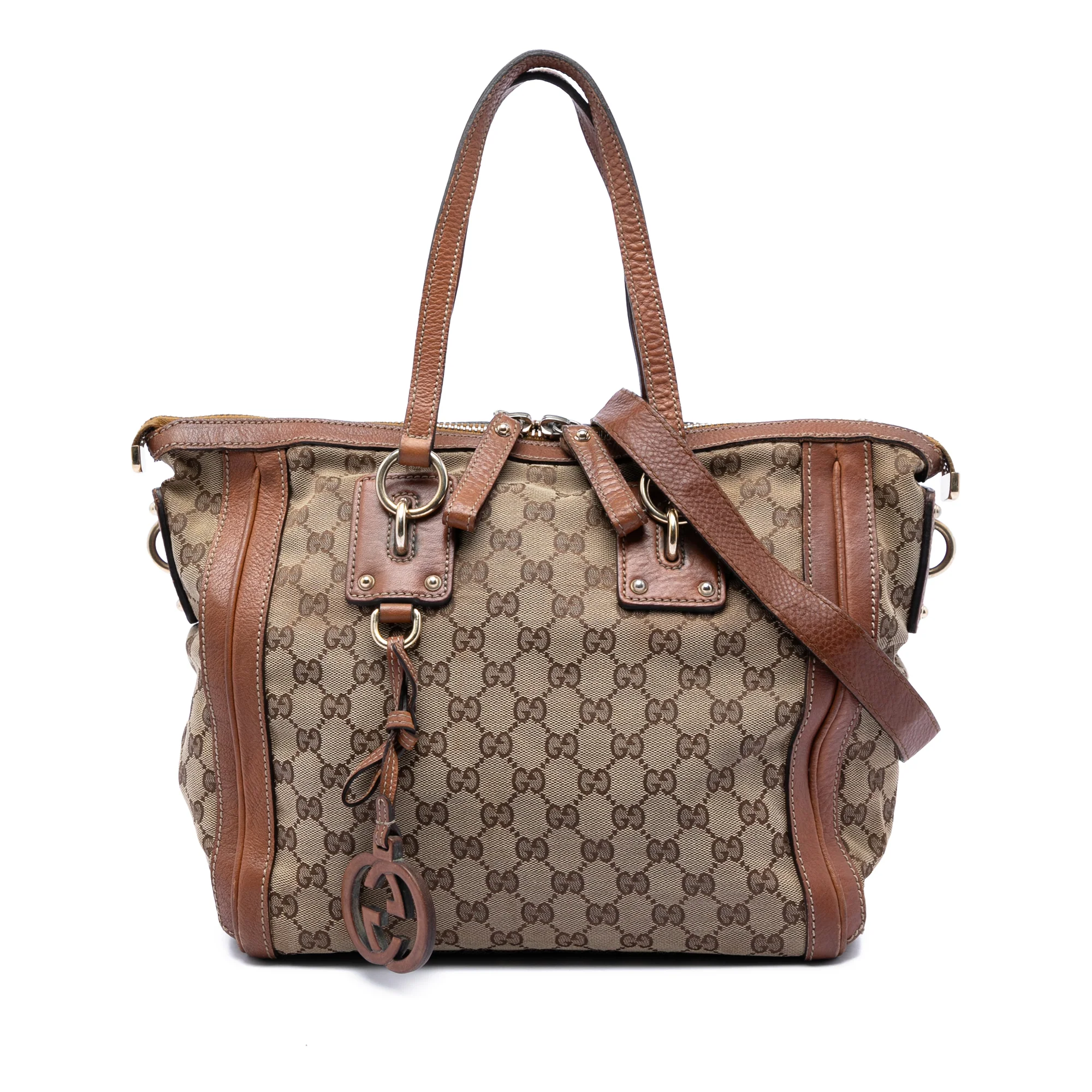 GG Charm Convertible Tote GG Canvas Medium