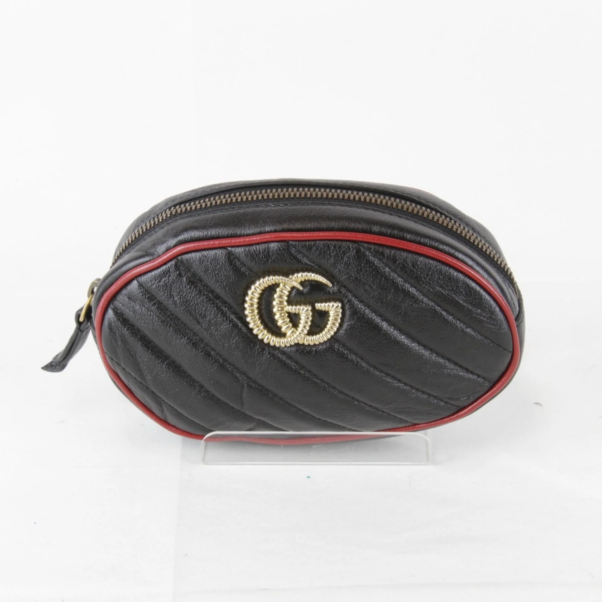 GG Marmont Belt Bag Diagonal Quilted Leather
