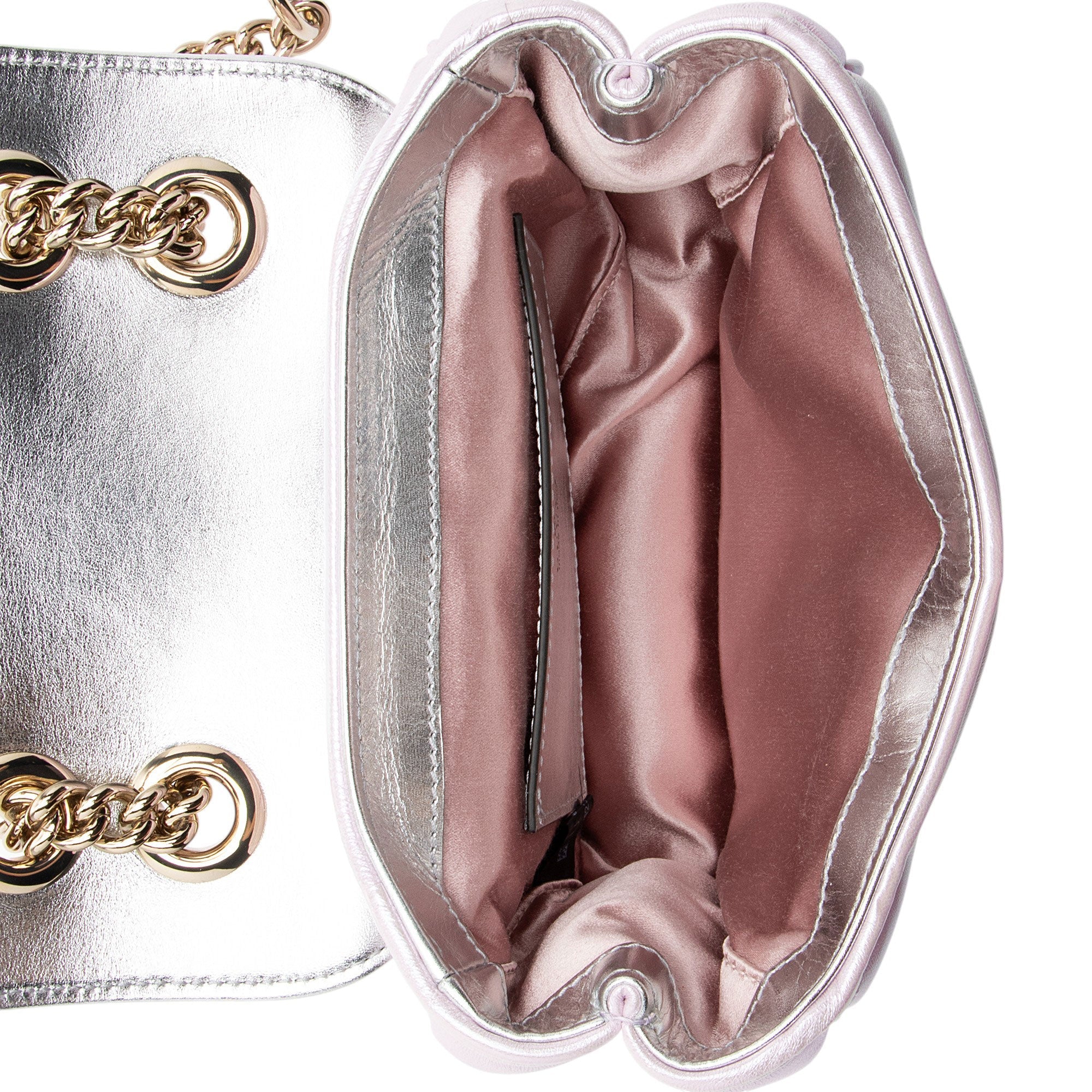 GG Marmont Square Flap Bag Chevron Iridescent Leather Mini - Image 7