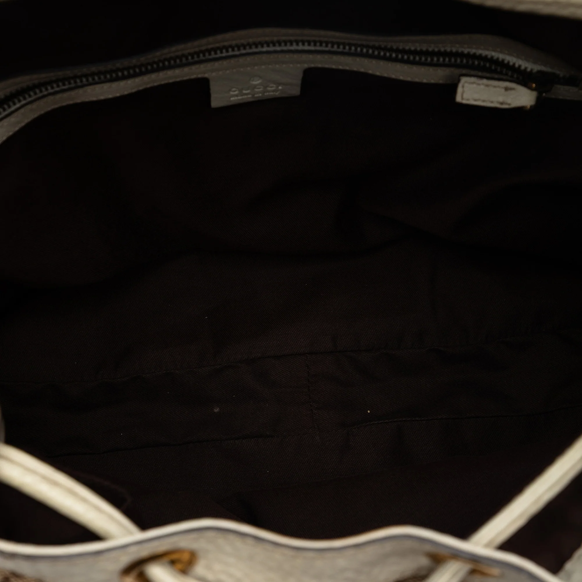 Interlocking Icon Drawstring Hobo GG Canvas Large - Image 4