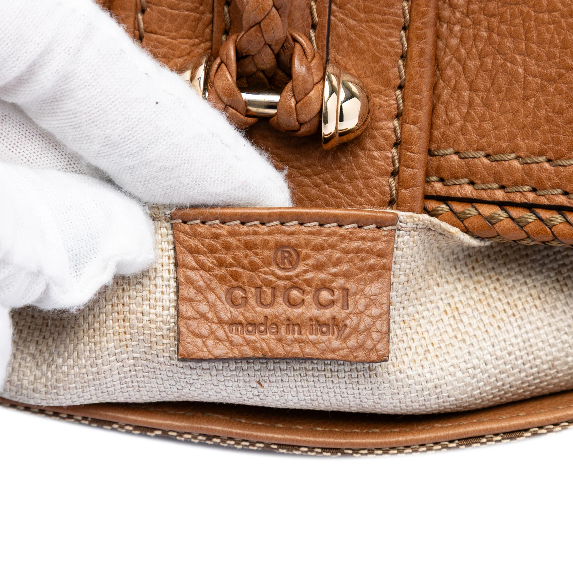 Marrakech Convertible Evening Bag Leather and GG Canvas - Image 5