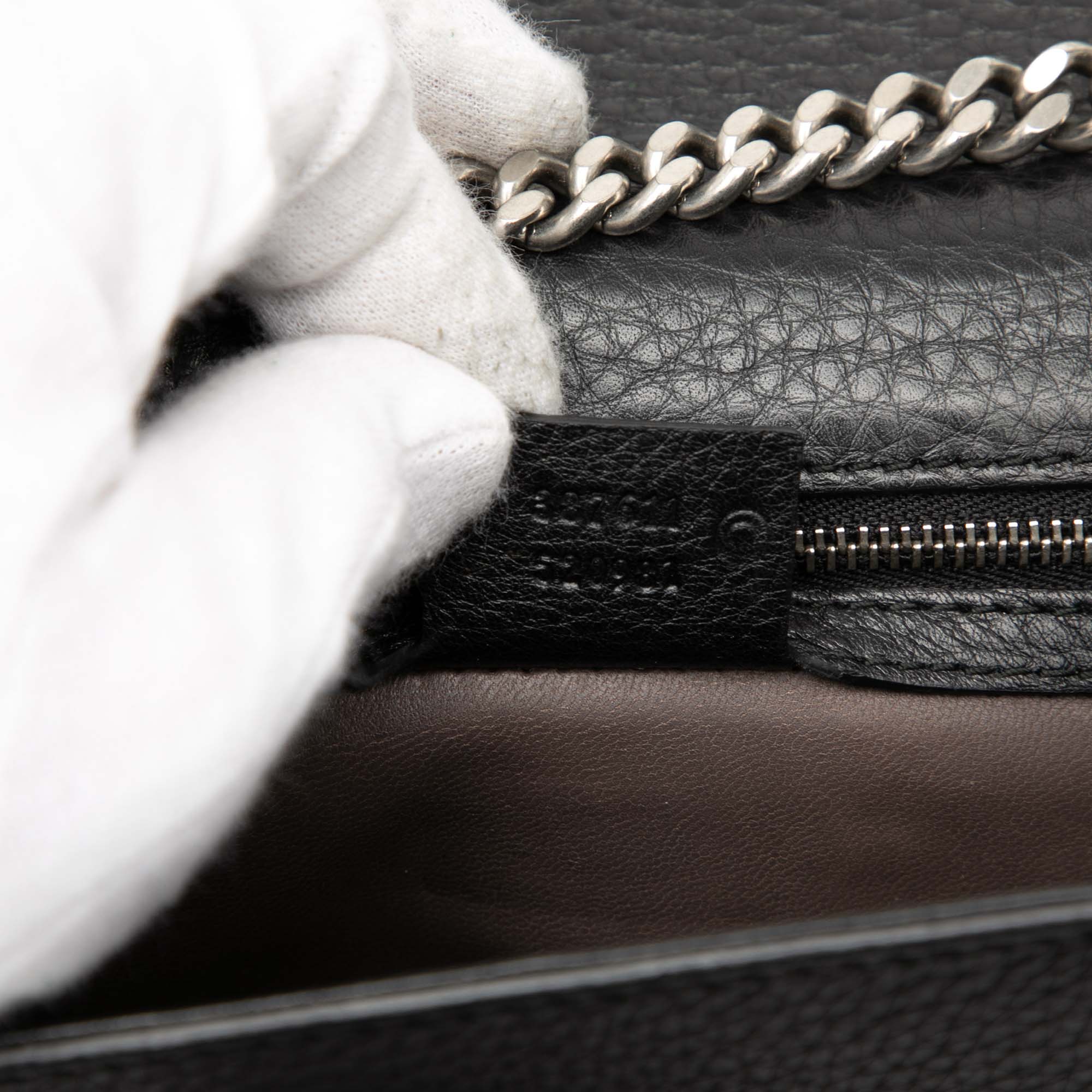 Miss Bamboo Shoulder Bag Studded Leather Medium - Image 6