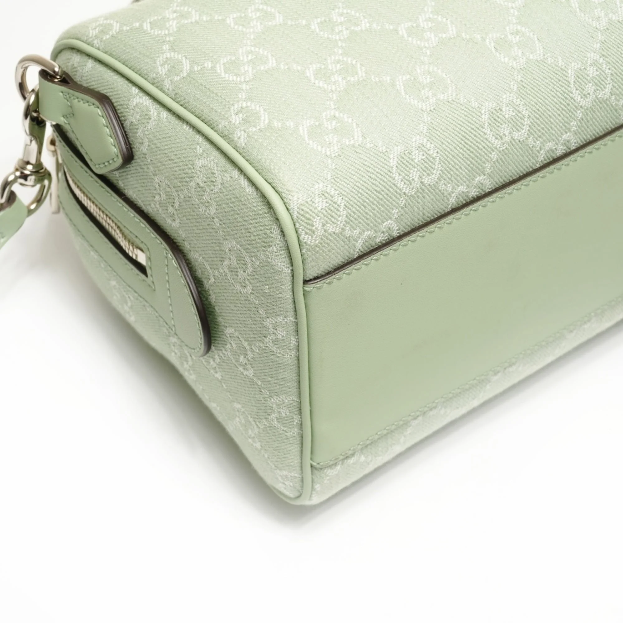 Ophidia Convertible Boston Bag GG Denim Small - Image 5