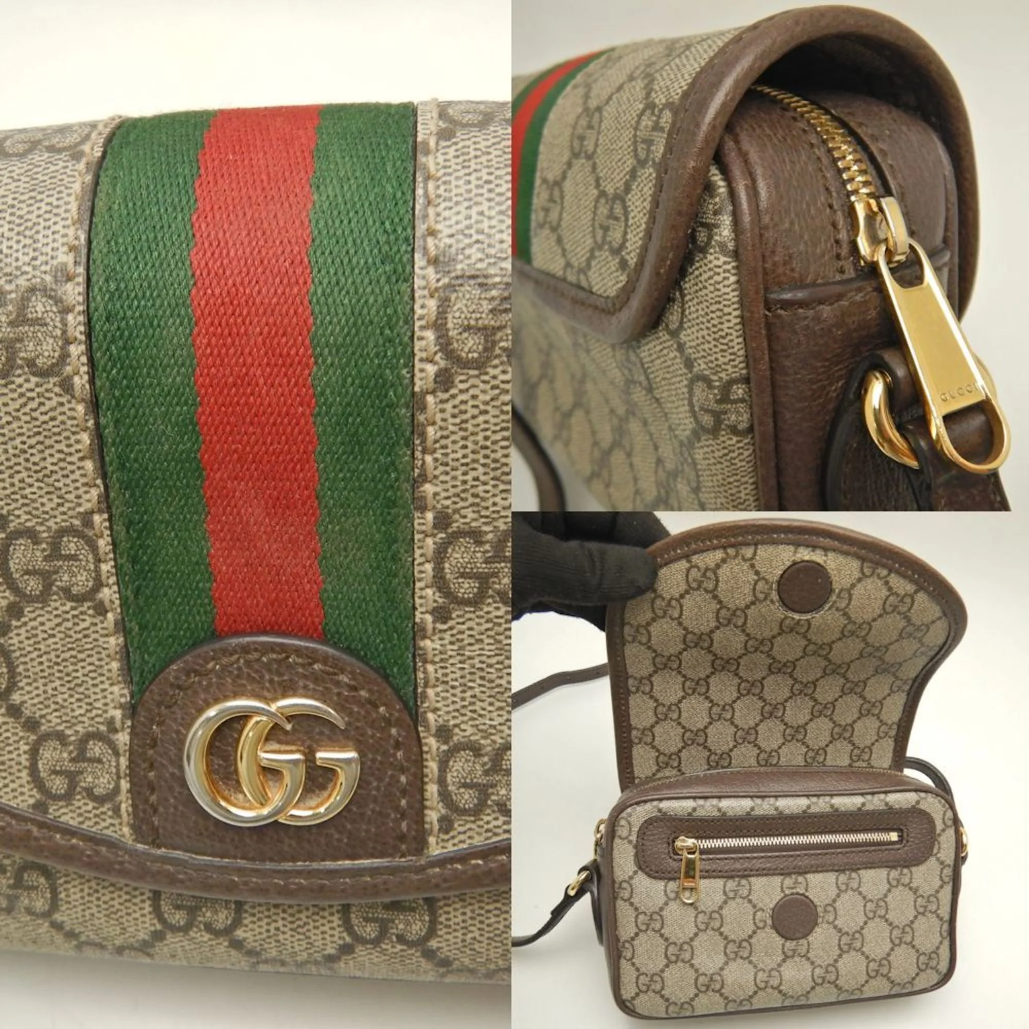 Ophidia Flap Shoulder Bag GG Coated Canvas Mini - Image 7