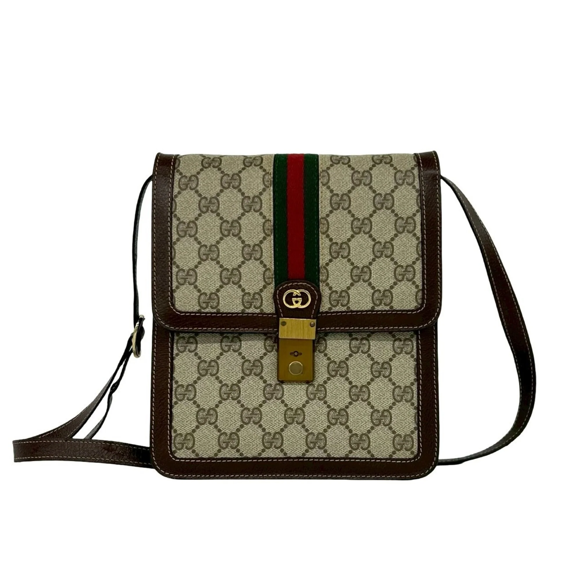 Ophidia Flap Top Handle Bag GG Coated Canvas Small