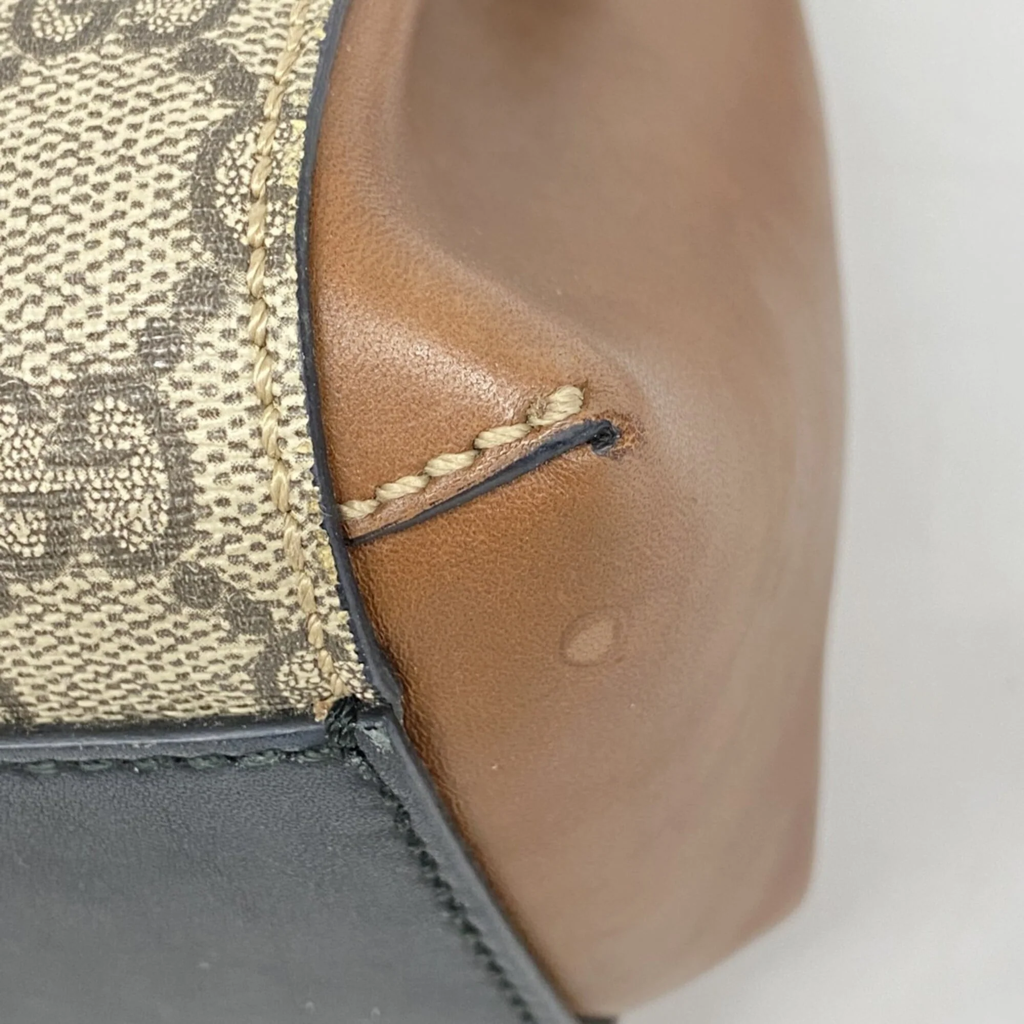 Padlock Backpack GG Coated Canvas and Leather Mini - Image 6