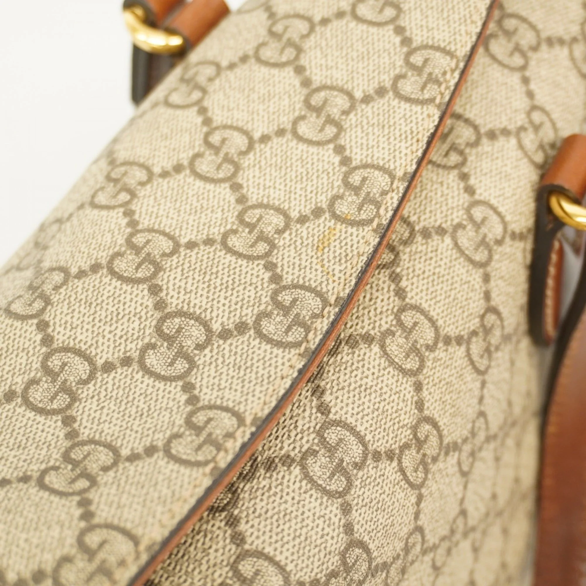 Signature Fold Over Tote GG Coated Canvas Medium - Image 8
