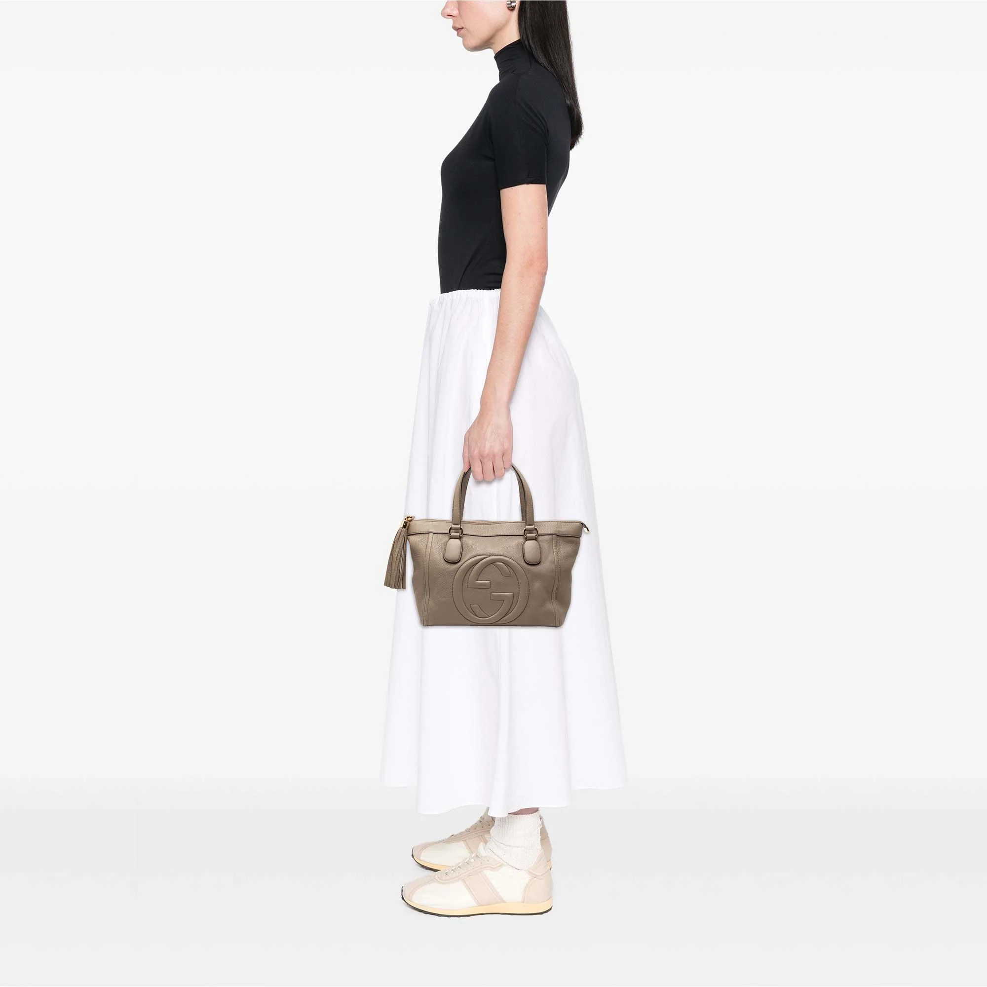 Soho Zip Tote Leather Small - Image 8