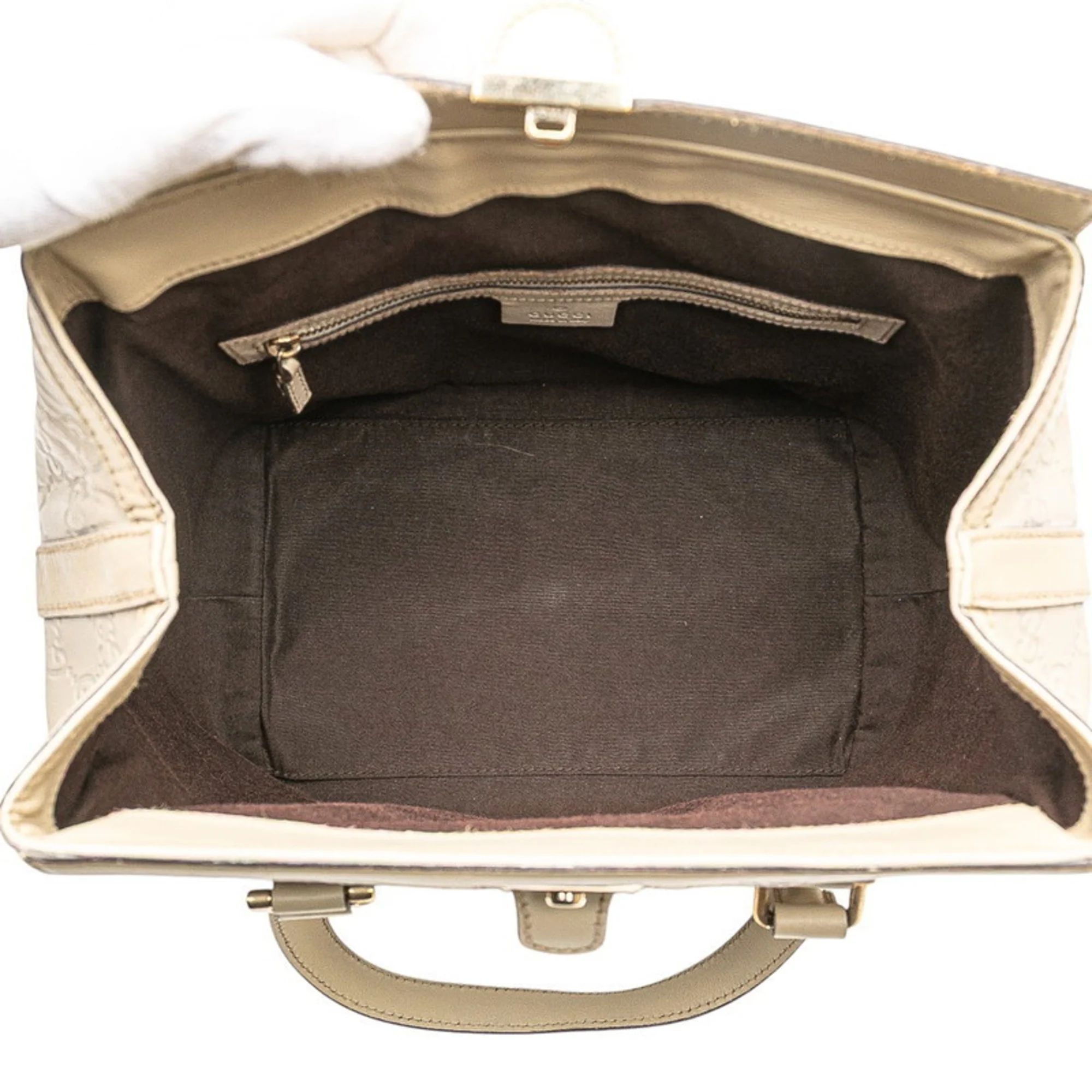 Treasure Boston Bag Guccissima Leather Small - Image 8