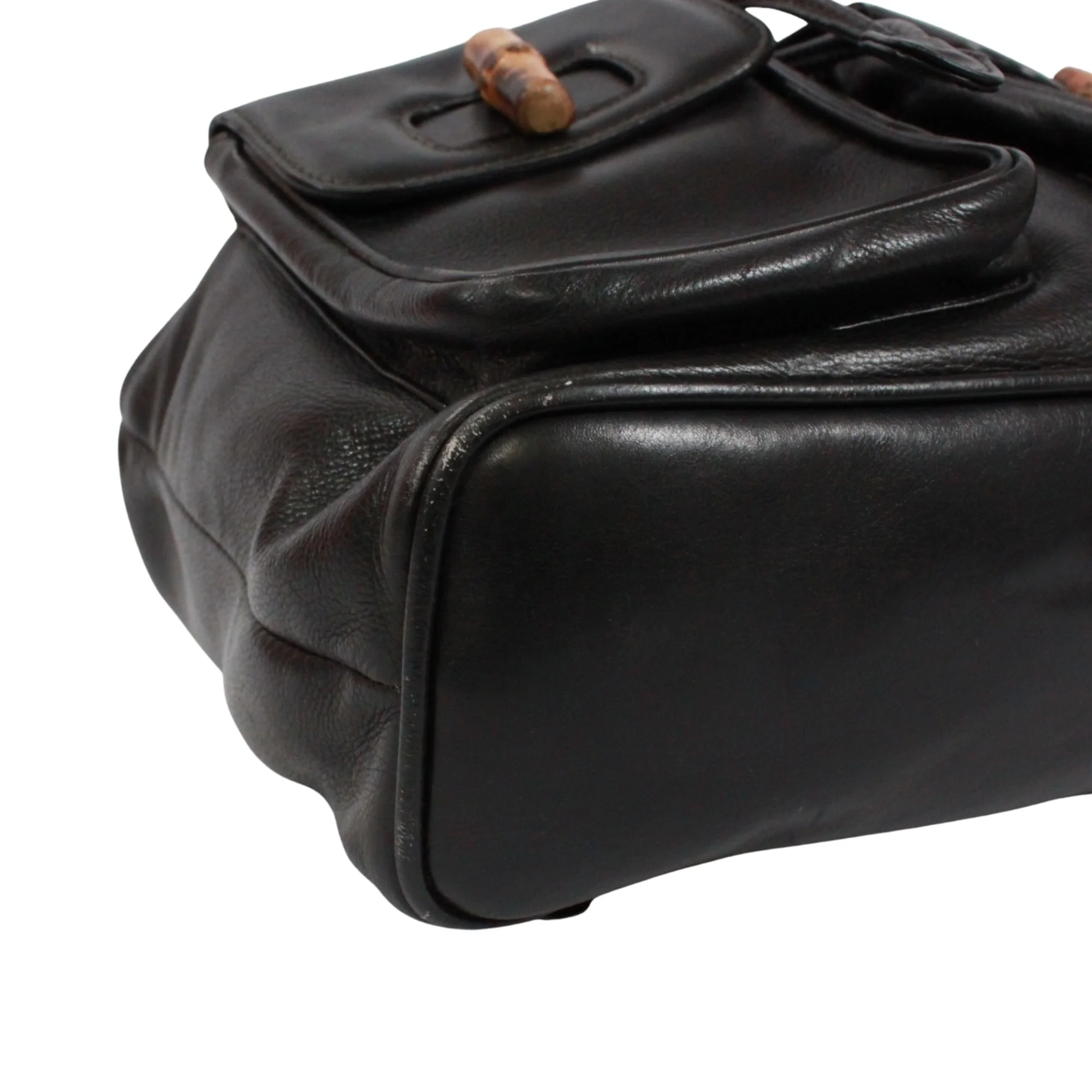 Vintage Bamboo Backpack Leather Medium - Image 6