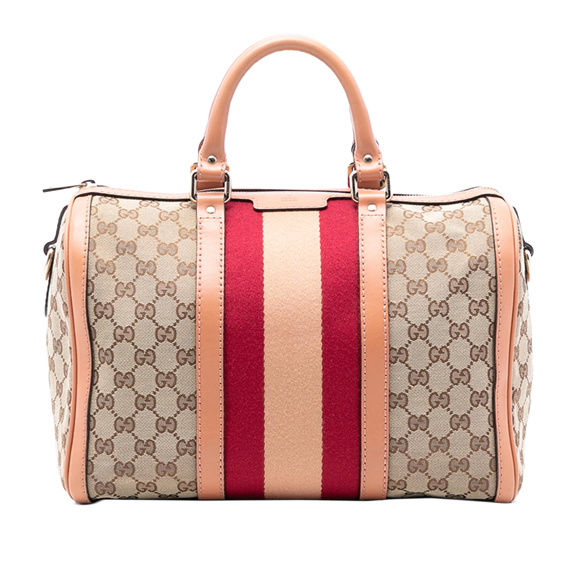 Vintage Web Boston Bag GG Canvas Medium