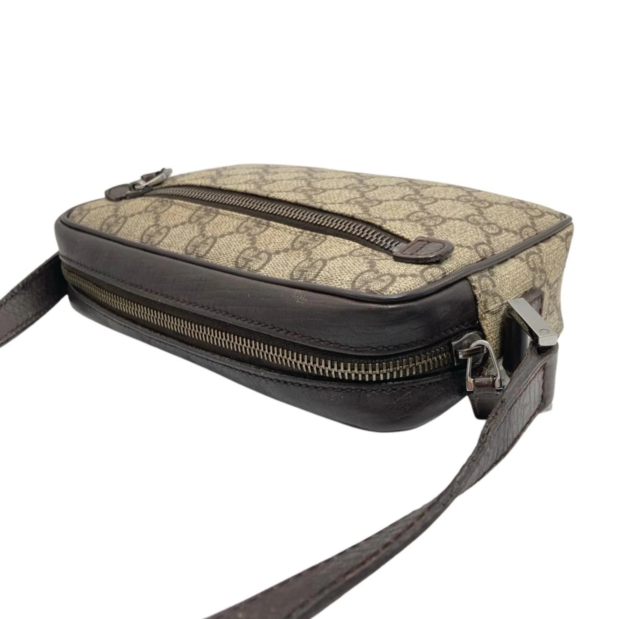 Vintage Web Camera Bag GG Coated Canvas Small - Image 4