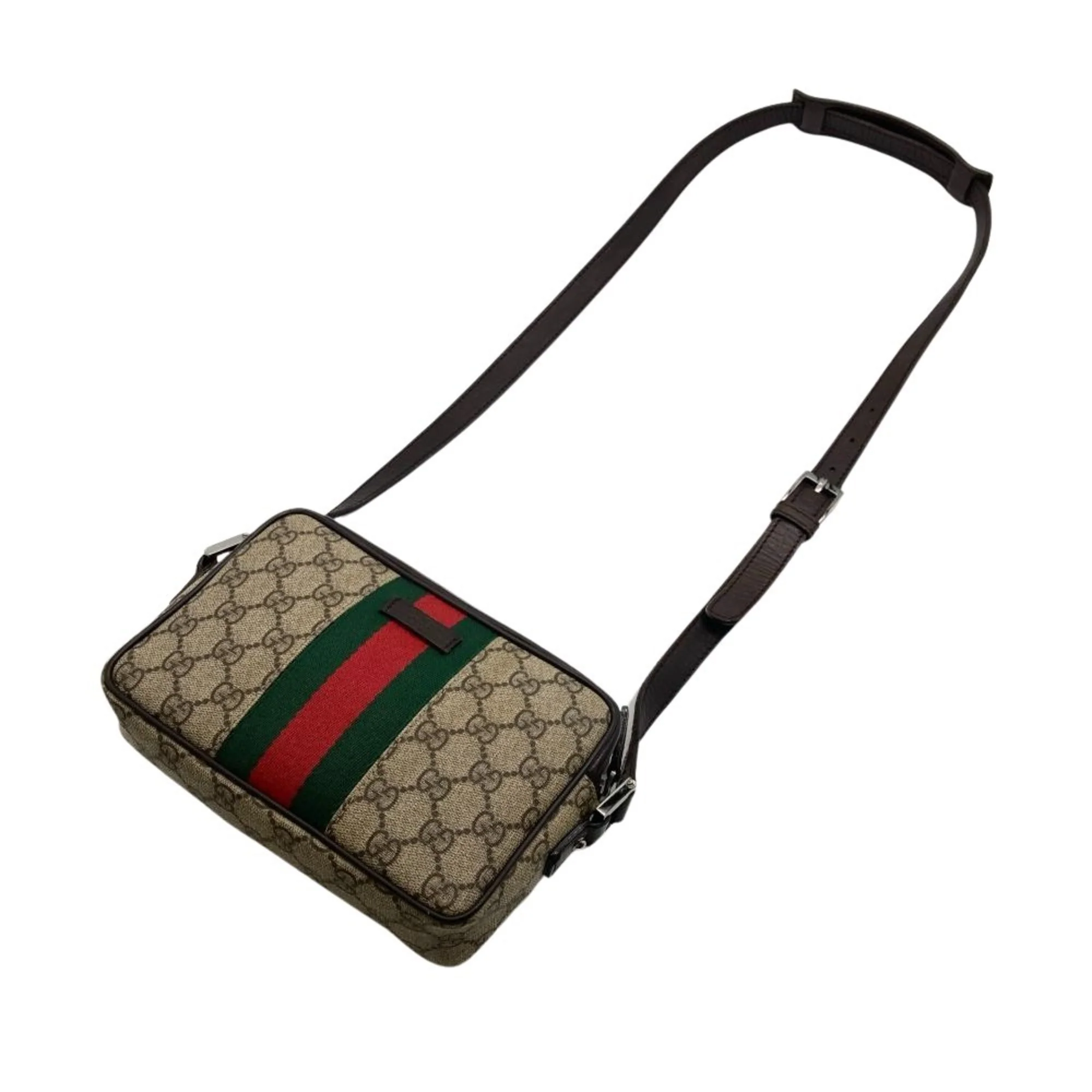 Vintage Web Camera Bag GG Coated Canvas Small - Image 5
