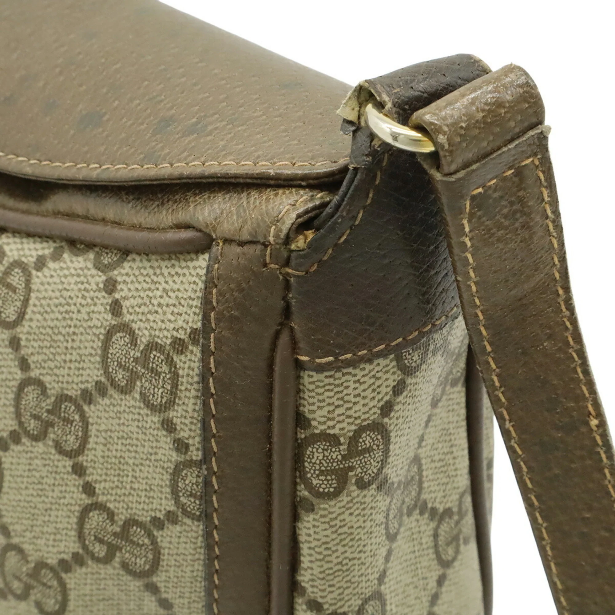 Vintage Web Crossbody Bag GG Coated Canvas Small - Image 5