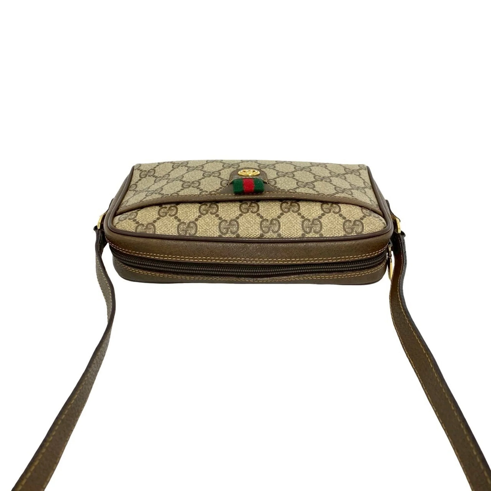 Vintage Web Crossbody Bag GG Coated Canvas Small - Image 4