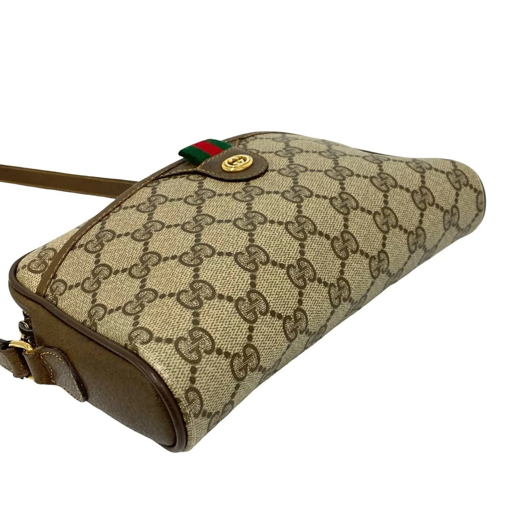 Vintage Web Crossbody Bag GG Coated Canvas Small - Image 7
