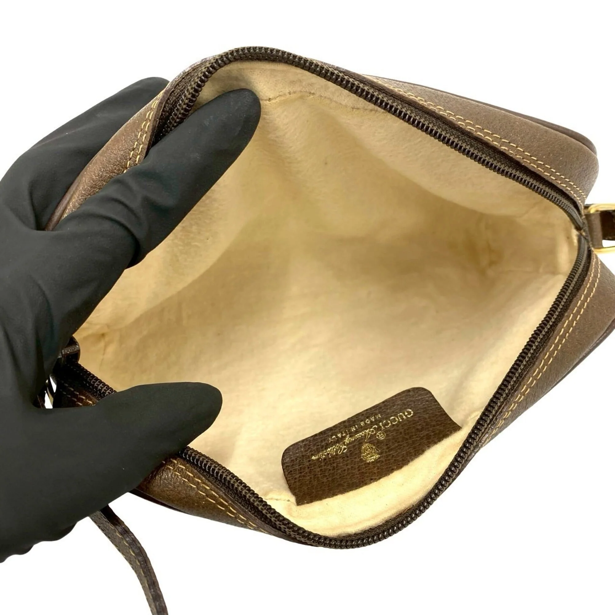 Vintage Web Crossbody Bag GG Coated Canvas Small - Image 9