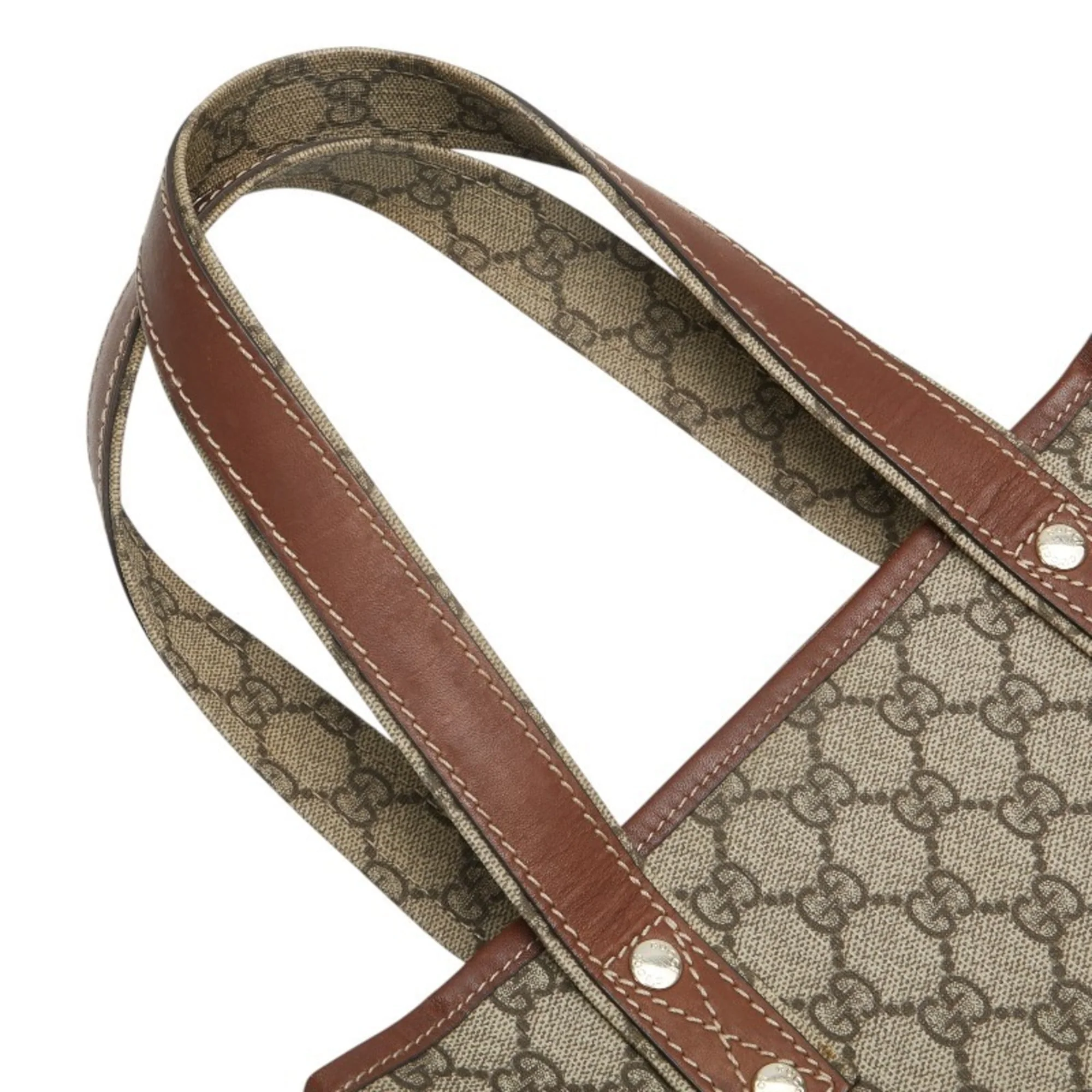Web Loop Tote GG Coated Canvas Tall - Image 4