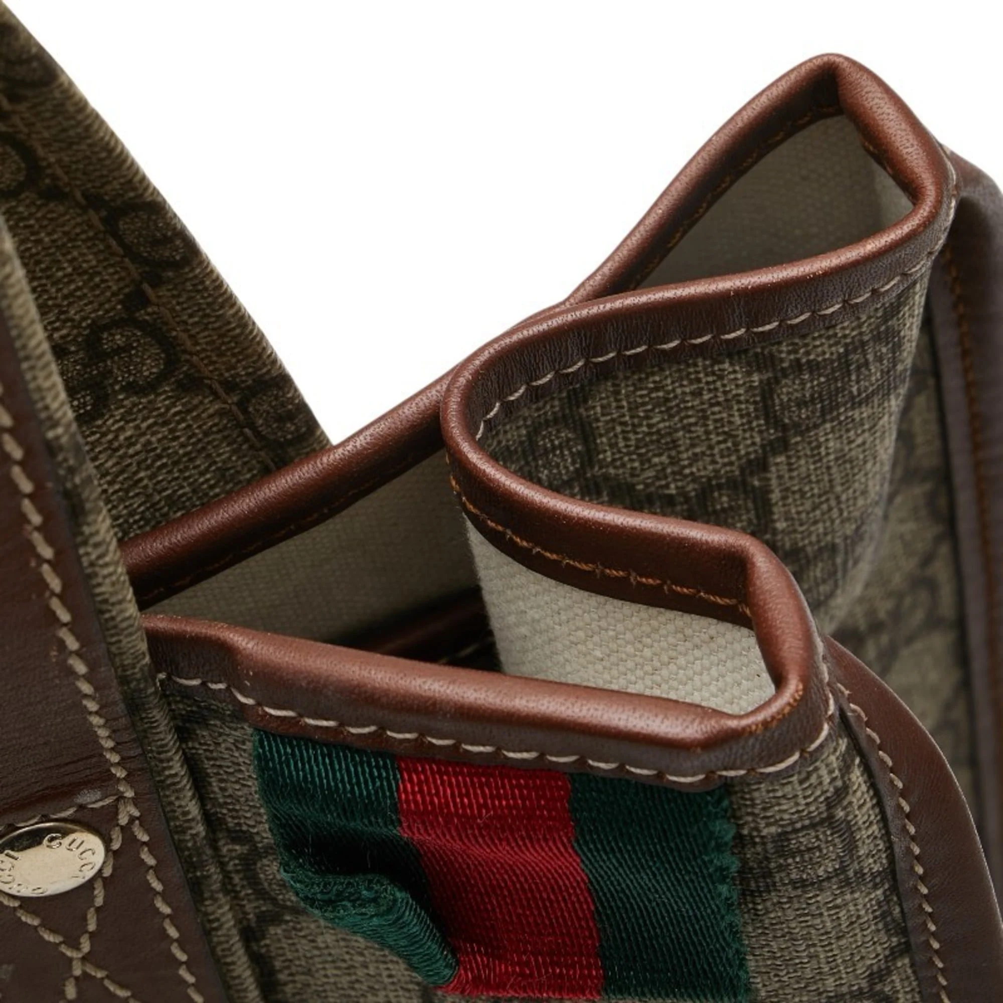 Web Loop Tote GG Coated Canvas Tall - Image 9