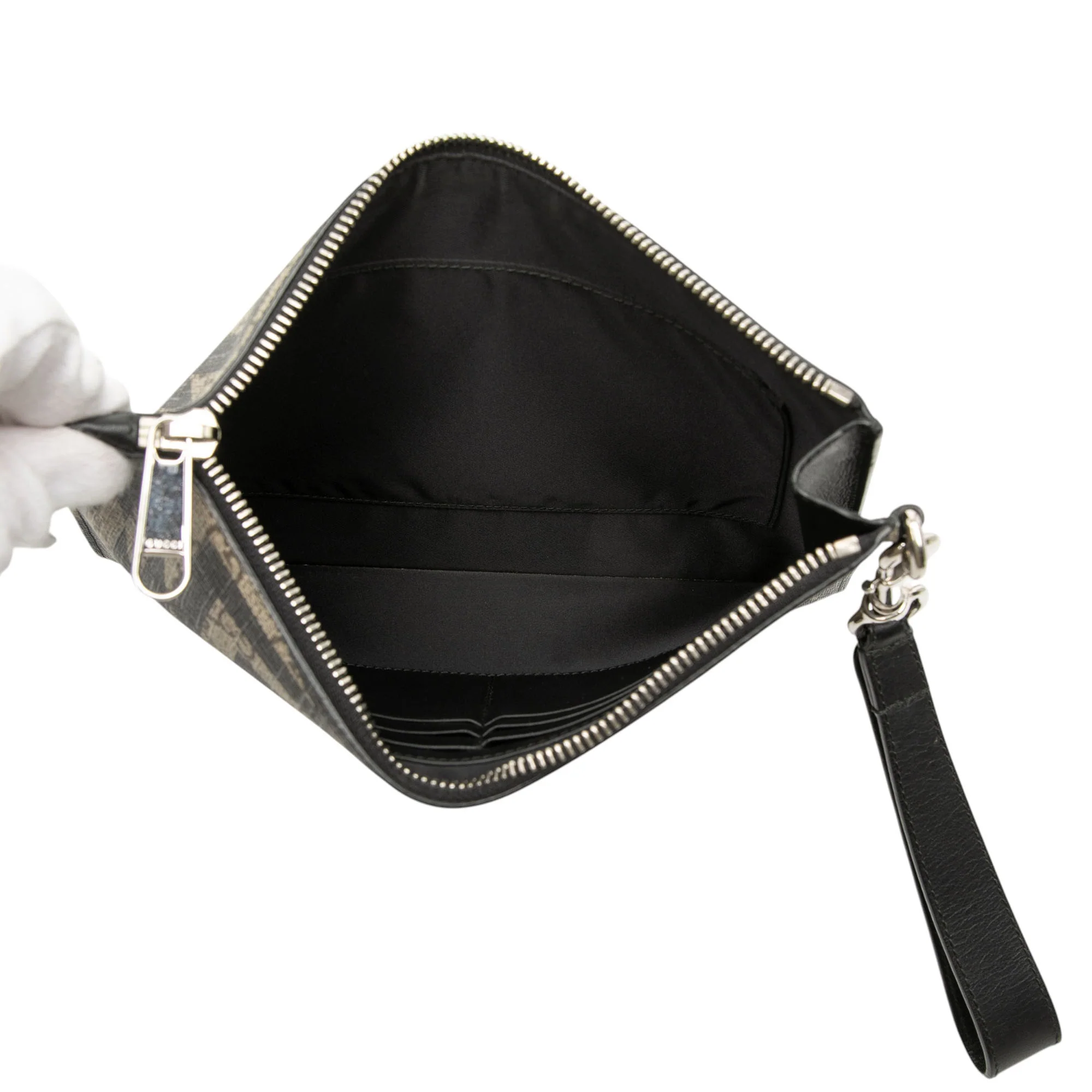 Wristlet Clutch Caleido GG Coated Canvas - Image 4