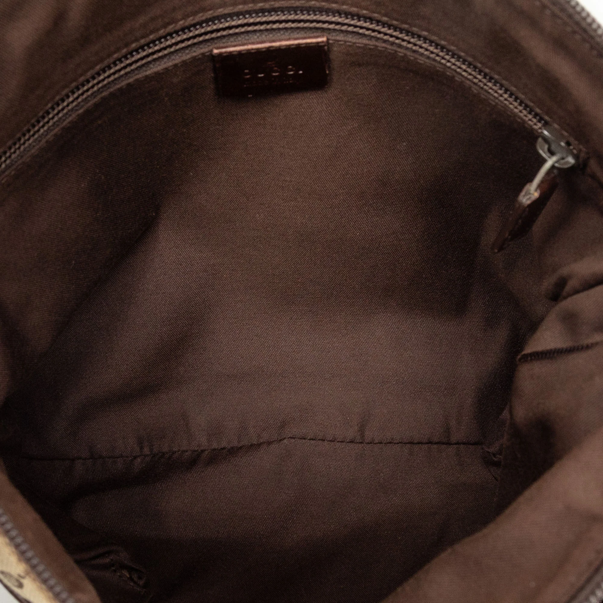 Zip Messenger Bag GG Canvas with Perforated Leather Medium - Image 4