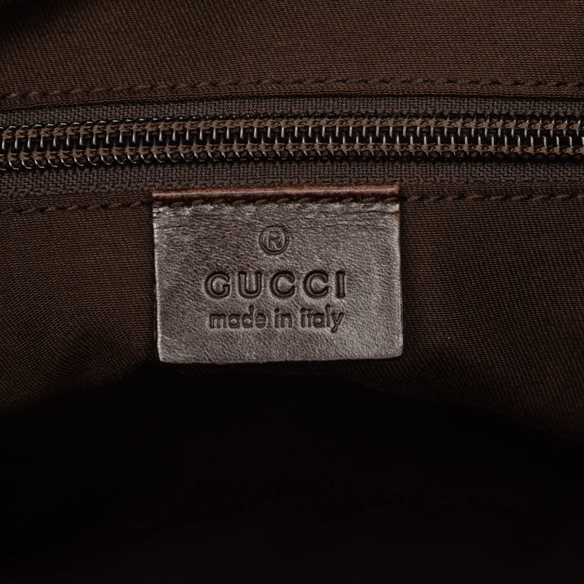 Zip Messenger Bag GG Canvas with Perforated Leather Medium - Image 5