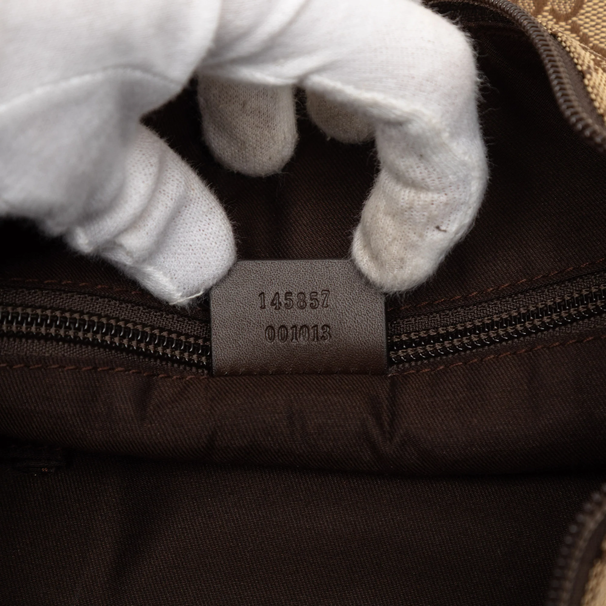 Zip Messenger Bag GG Canvas with Perforated Leather Medium - Image 6