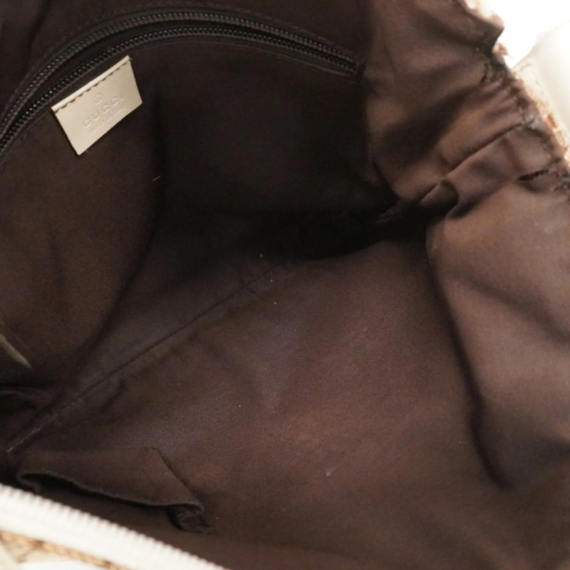 Zip Messenger Bag GG Canvas with Perforated Leather Medium - Image 4