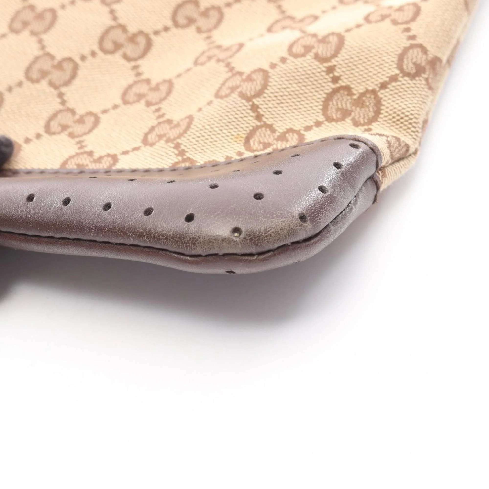 Zip Messenger Bag GG Canvas with Perforated Leather Medium - Image 7