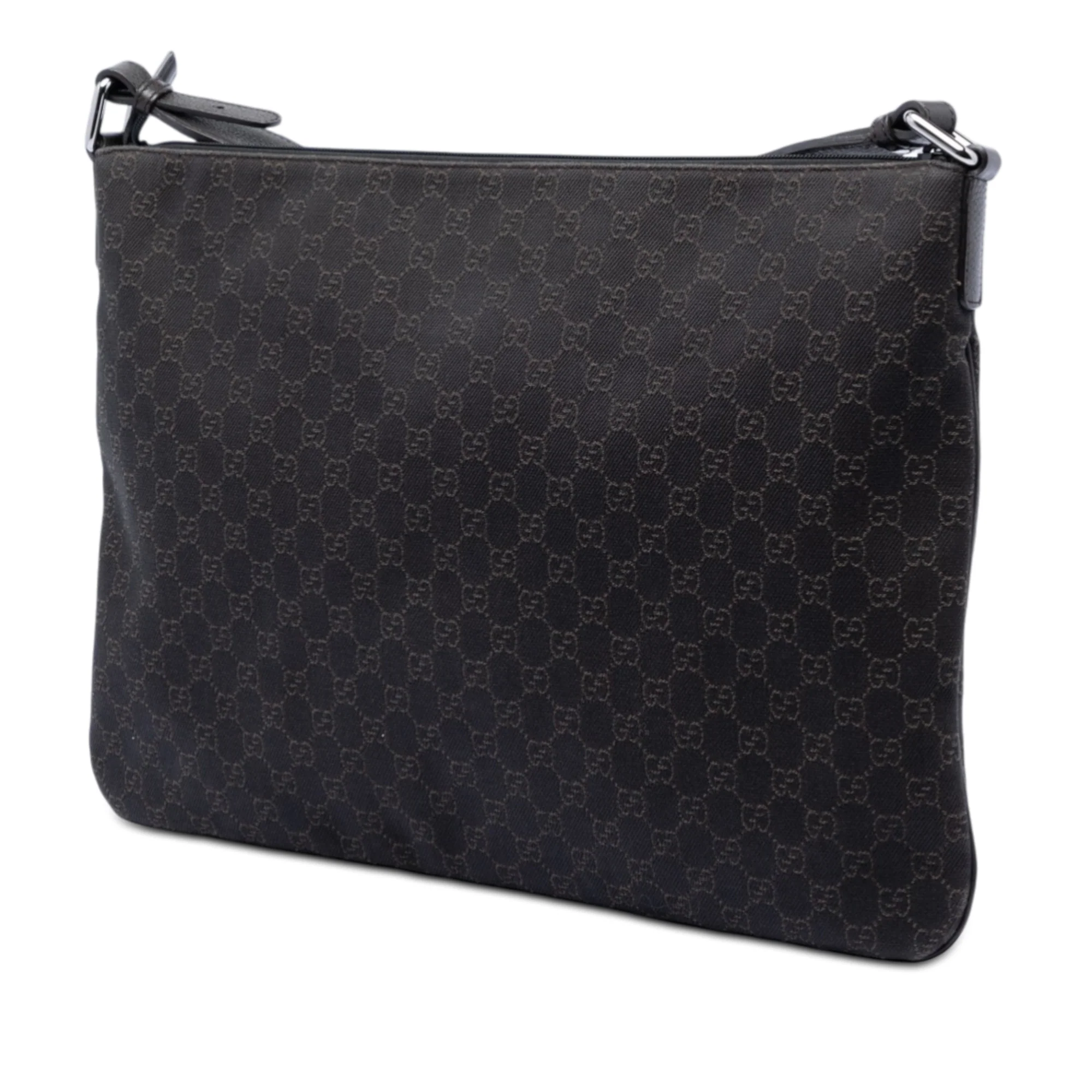 Zip Top Messenger Bag GG Coated Canvas Large - Image 2