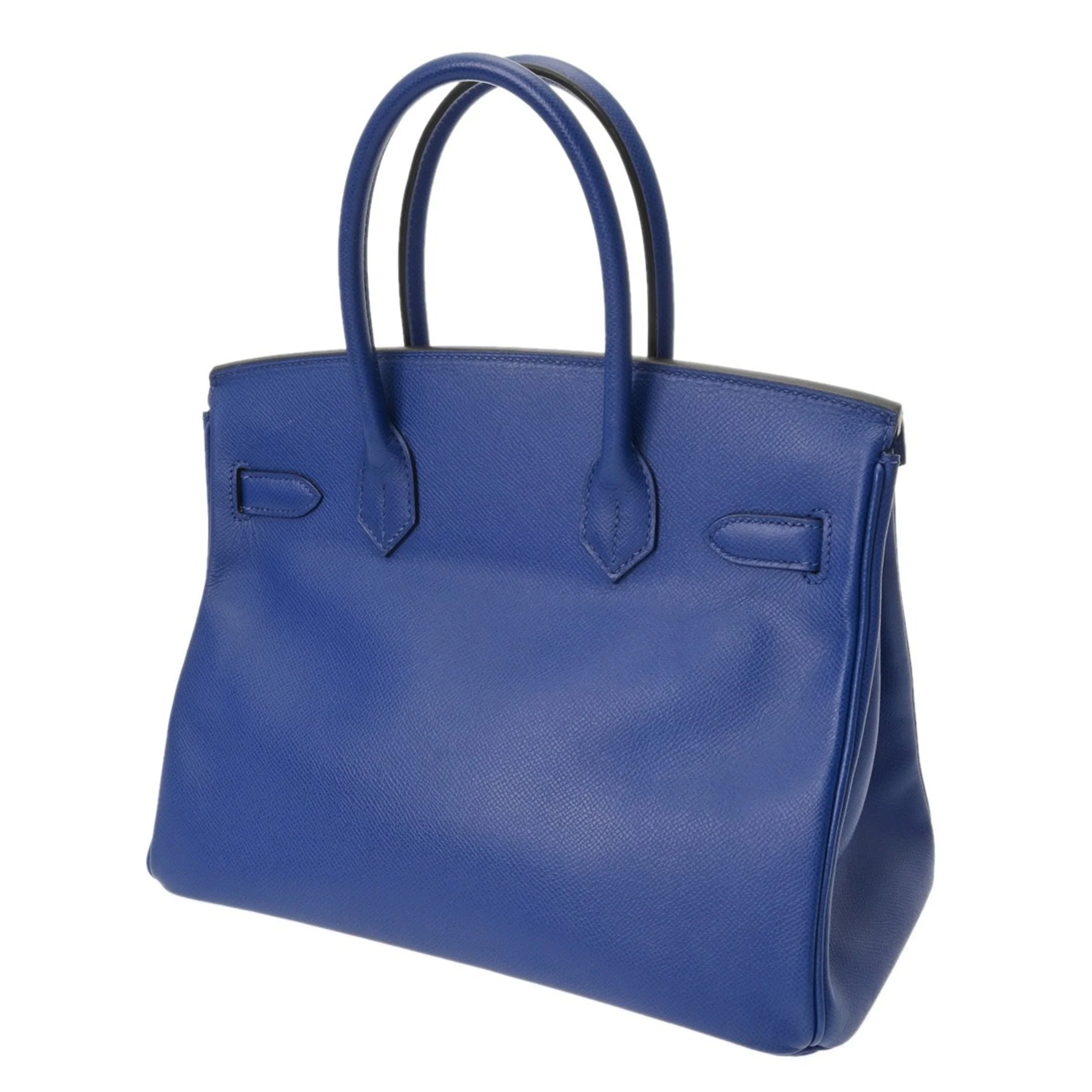 Birkin Handbag Blue Epsom with Gold Hardware 30 - Image 3