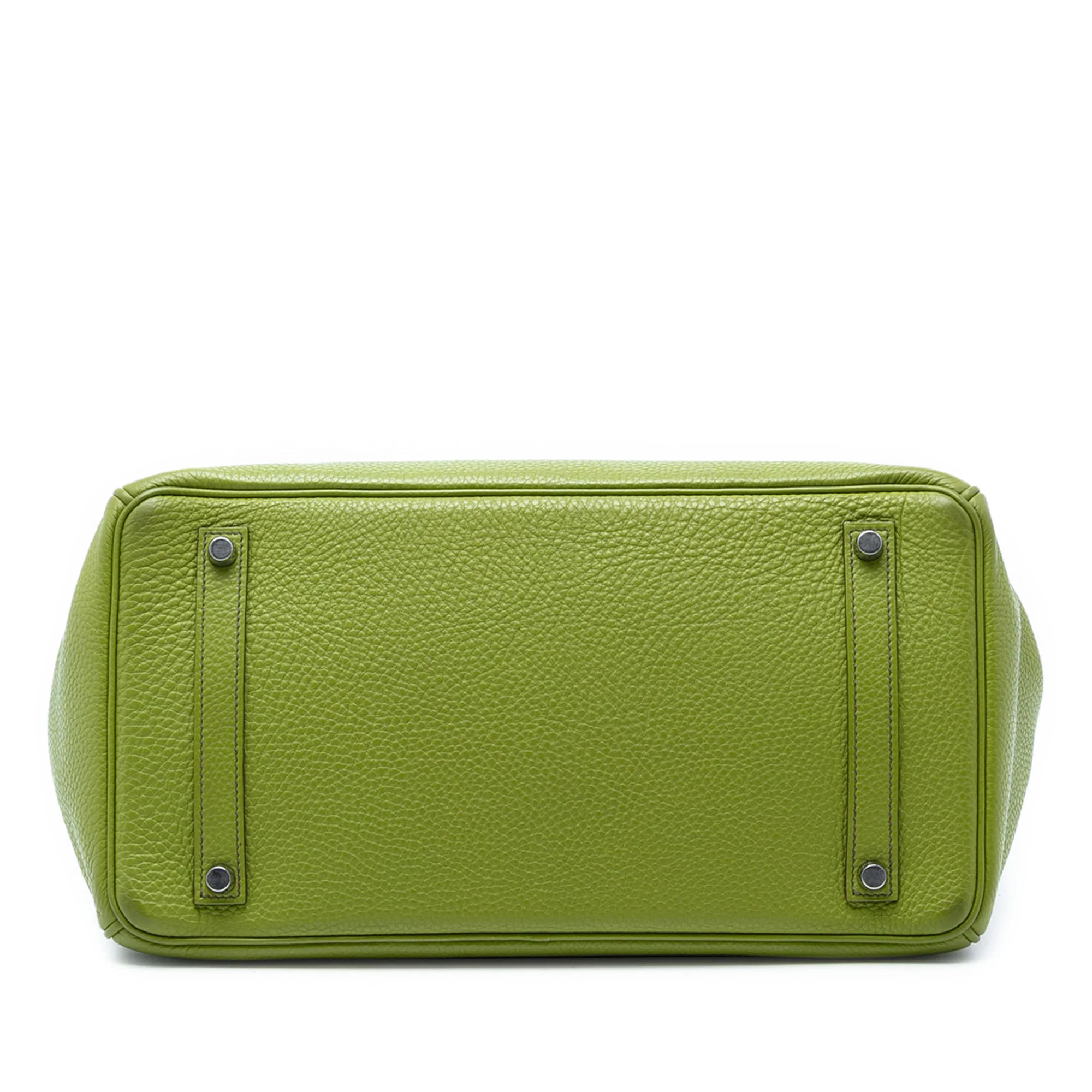 Birkin Handbag Green Togo with Palladium Hardware 35 - Image 3
