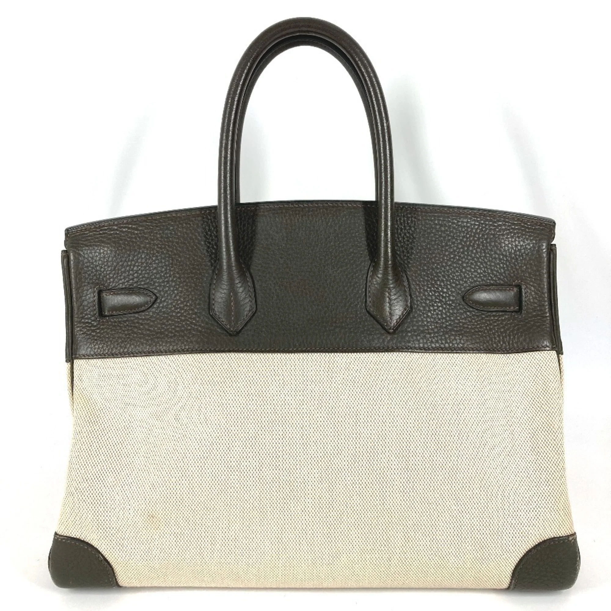 Birkin Handbag Grey Epsom with Gold Hardware 35 - Image 3